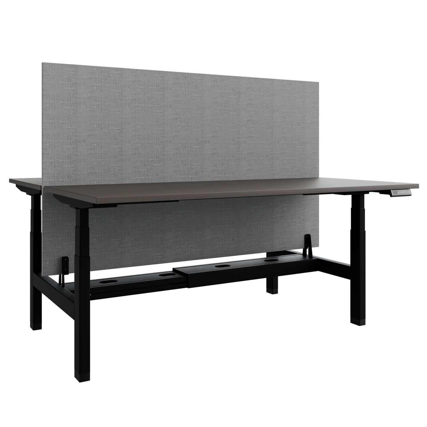 Bureau TELDRA Pro Team | 1600-1800 mm, réglable en hauteur électriquement, gris cubanite