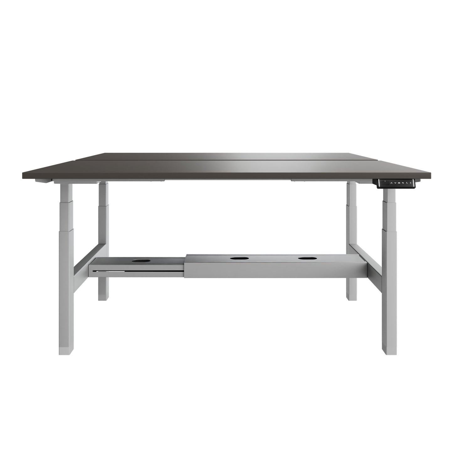 Bureau TELDRA Pro Team | 1600-1800 mm, réglable en hauteur électriquement, gris cubanite