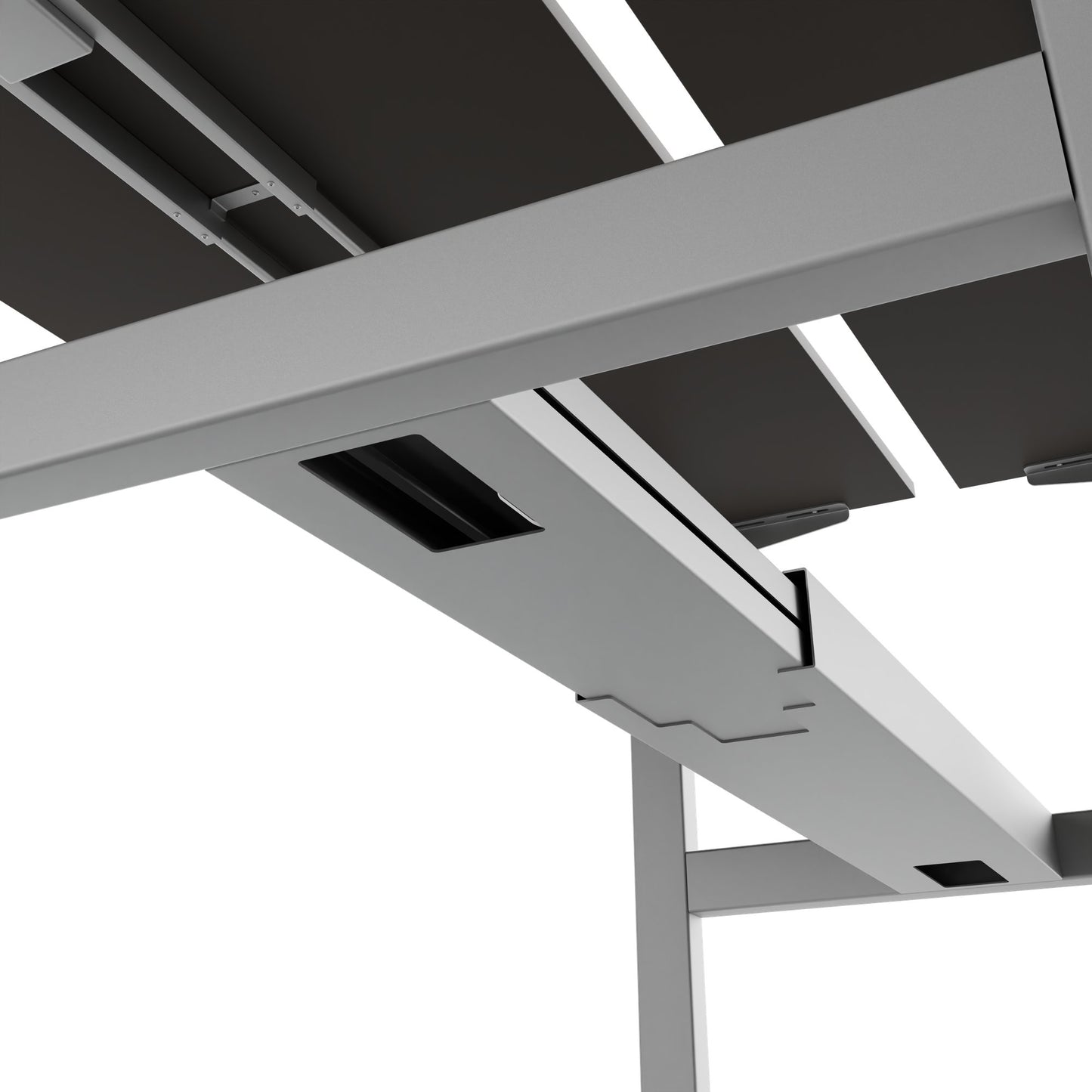 Bureau TELDRA Pro Team | 1600-1800 mm, réglable en hauteur électriquement, gris cubanite