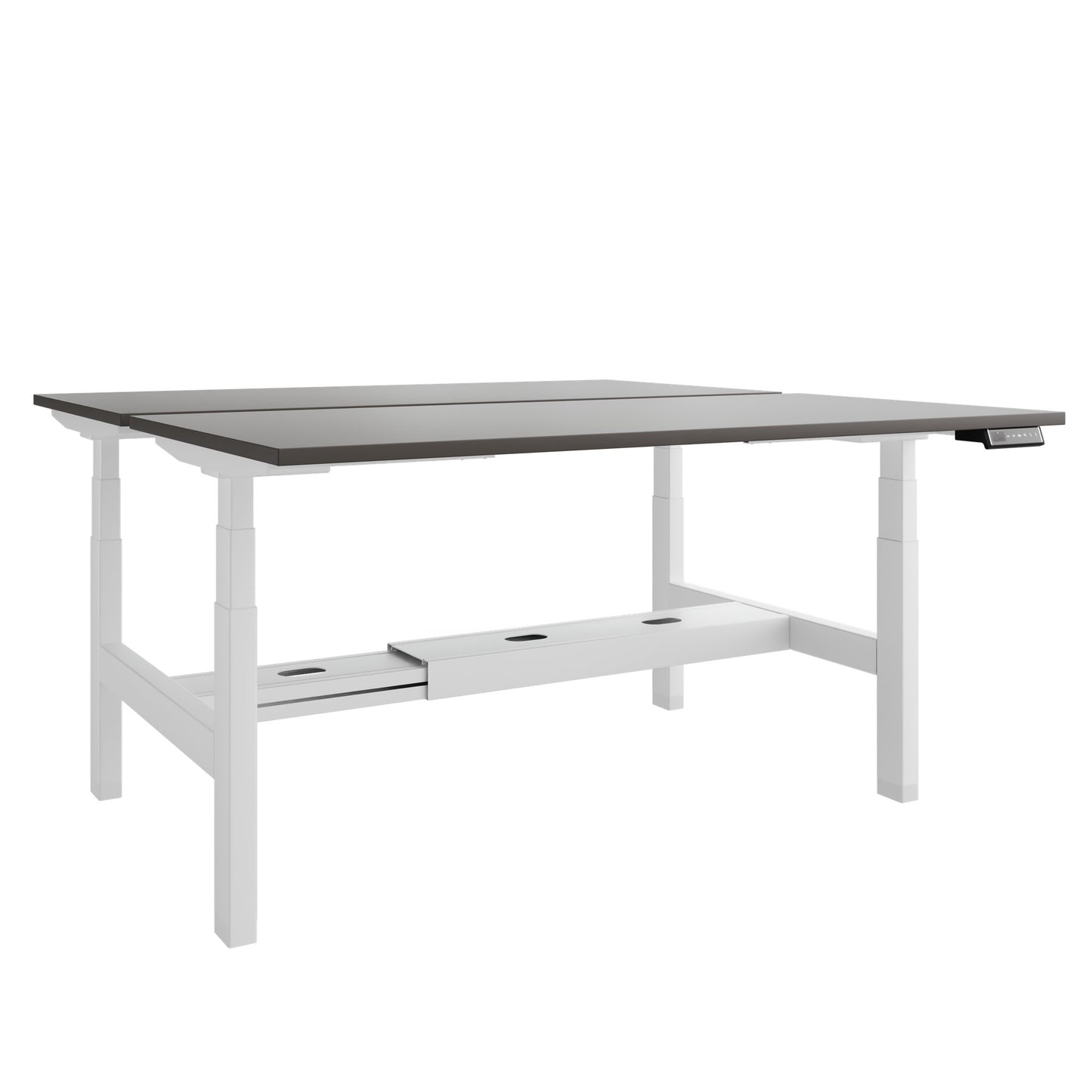 Bureau TELDRA Pro Team | 1600-1800 mm, réglable en hauteur électriquement, gris cubanite