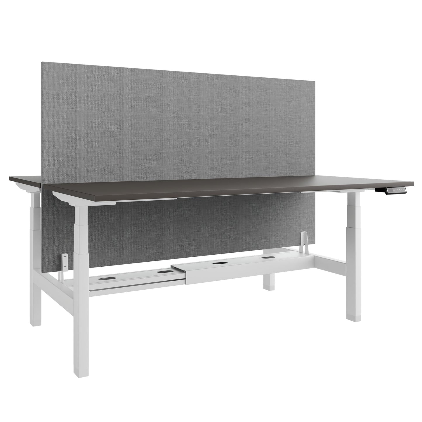 Bureau TELDRA Pro Team | 1600-1800 mm, réglable en hauteur électriquement, gris cubanite