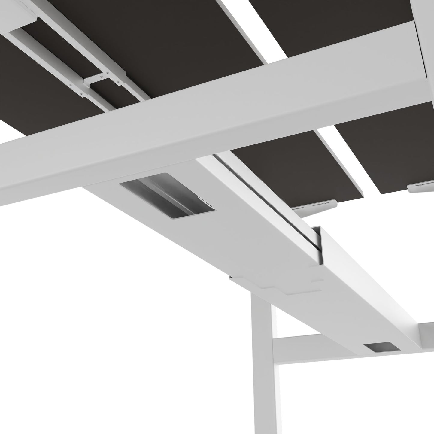 Bureau TELDRA Pro Team | 1600-1800 mm, réglable en hauteur électriquement, gris cubanite