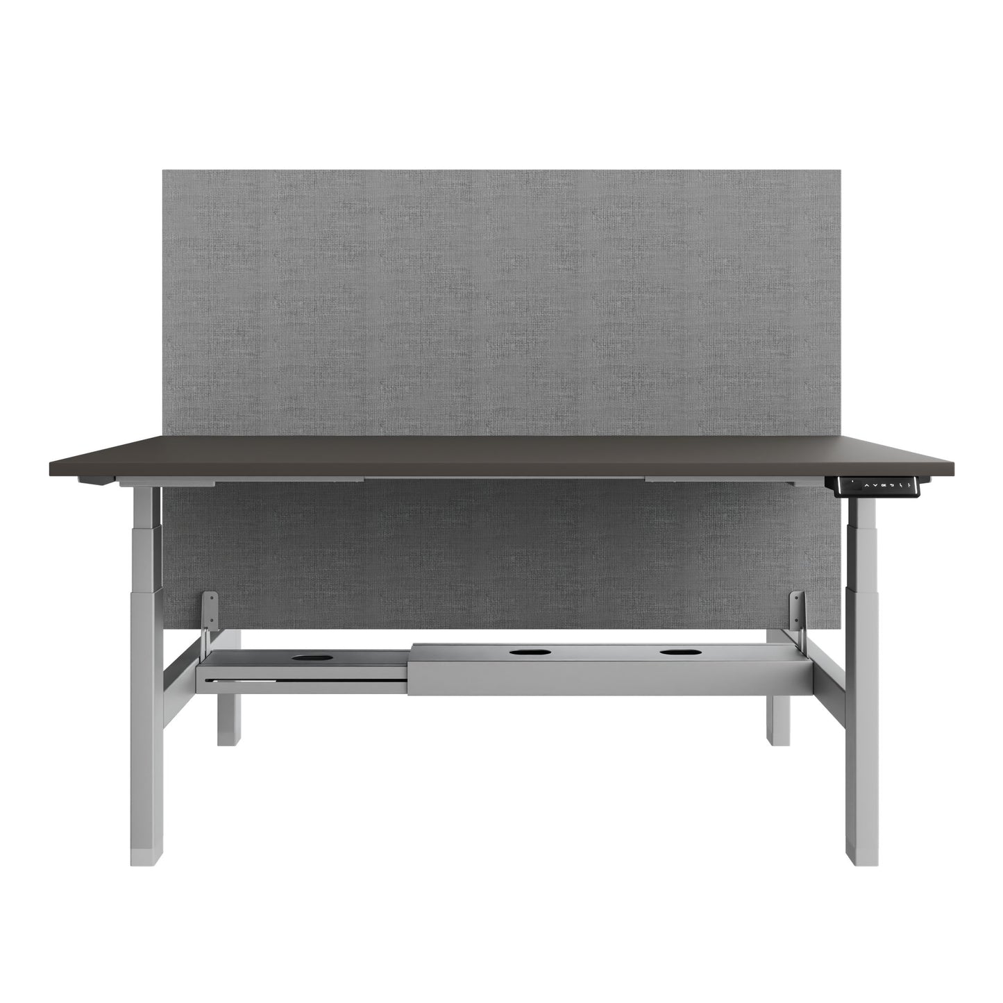 Bureau TELDRA Pro Team | 1600-1800 mm, réglable en hauteur électriquement, gris cubanite