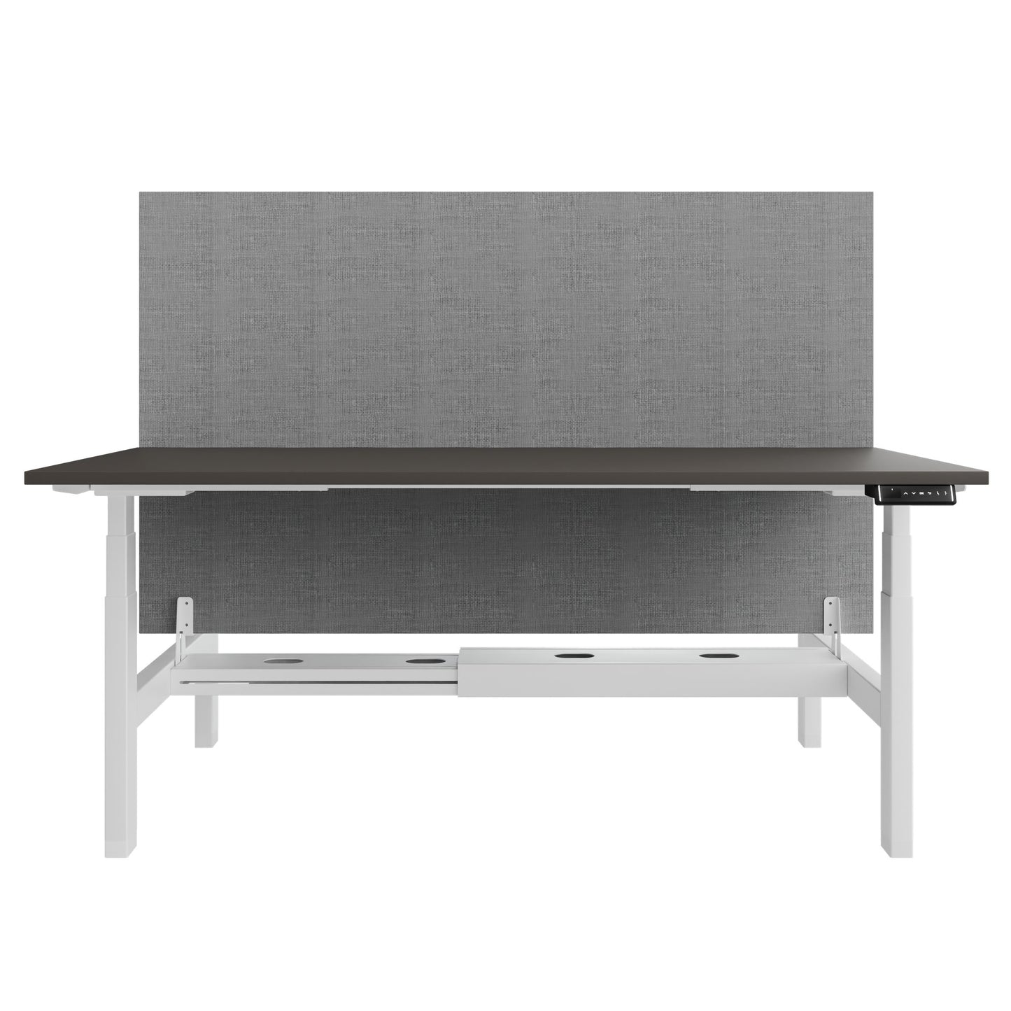 Bureau TELDRA Pro Team | 1600-1800 mm, réglable en hauteur électriquement, gris cubanite