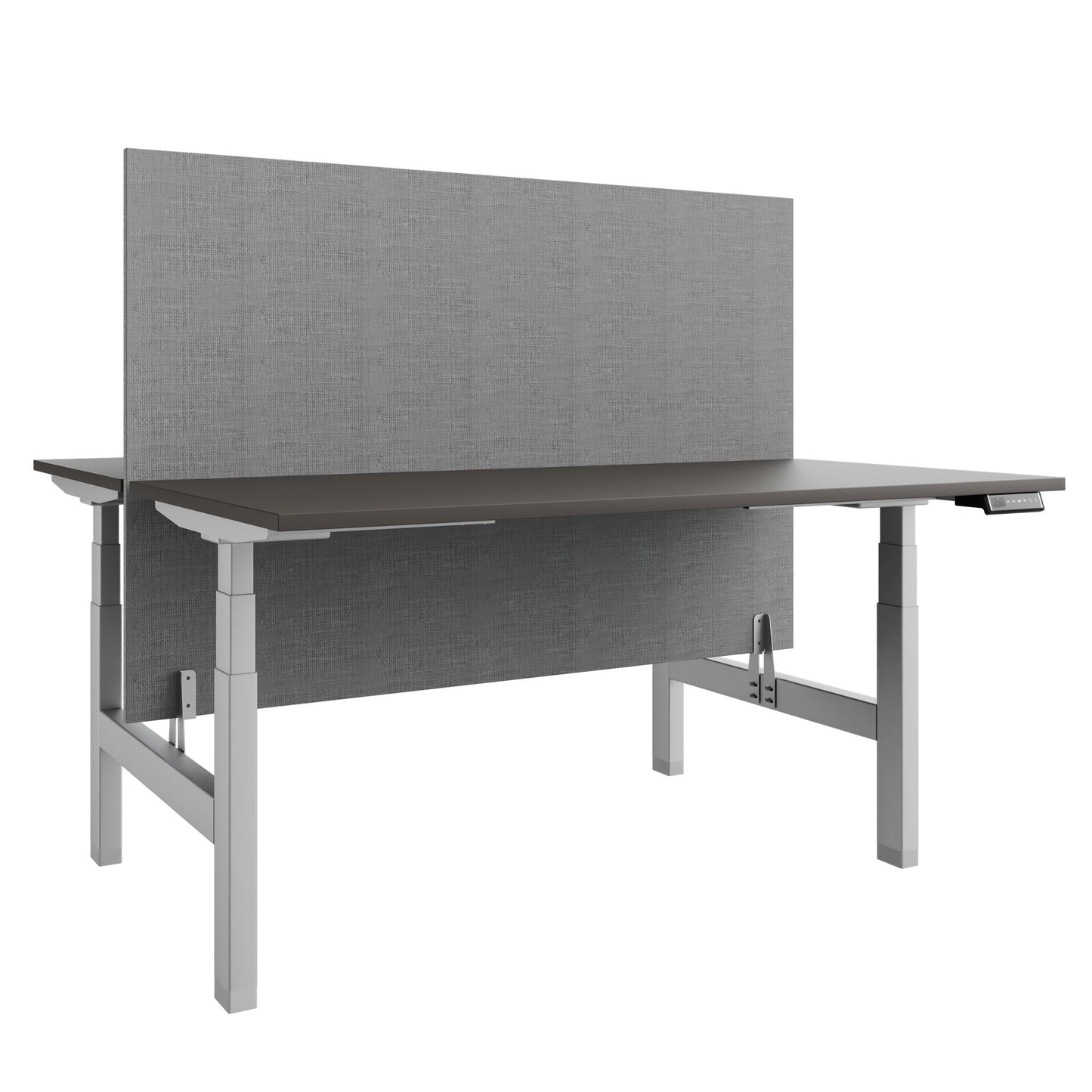 Bureau TELDRA Pro Team | 1600-1800 mm, réglable en hauteur électriquement, gris cubanite