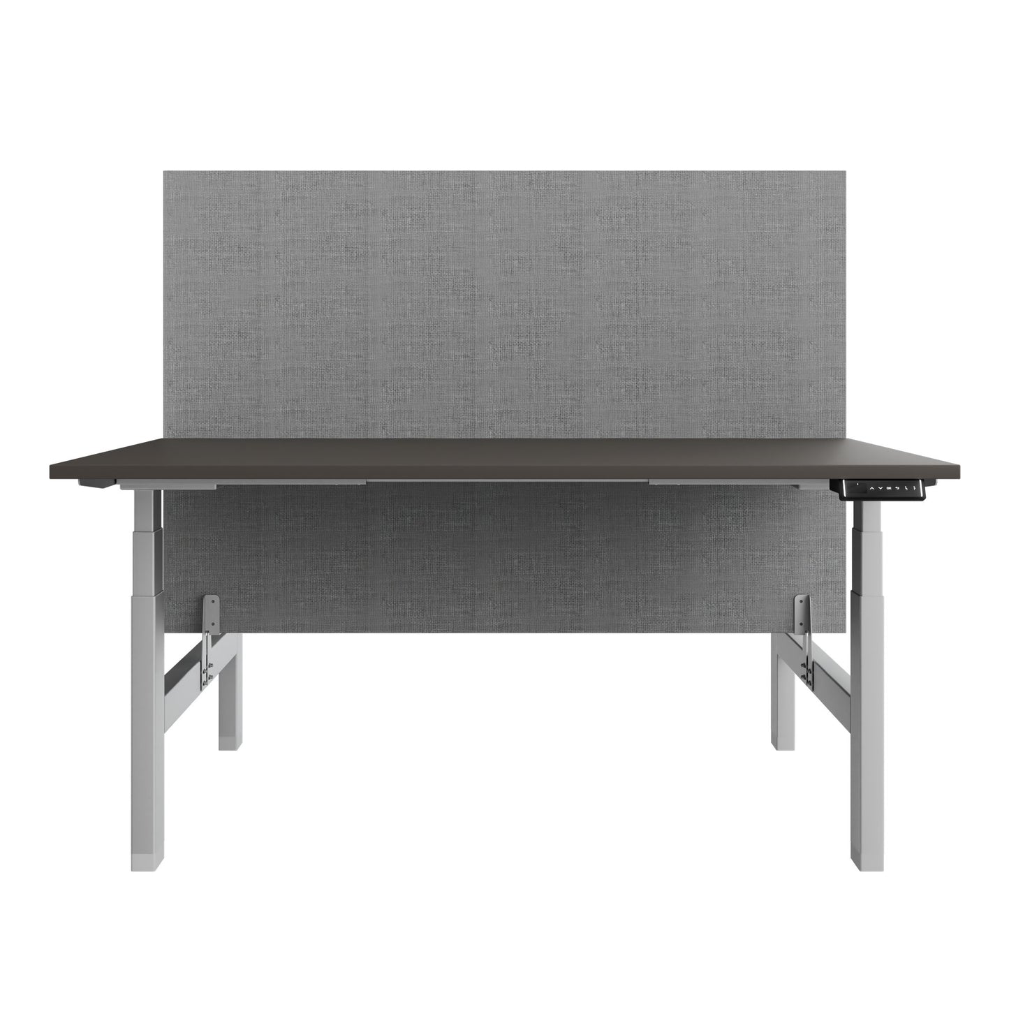 Bureau TELDRA Pro Team | 1600-1800 mm, réglable en hauteur électriquement, gris cubanite
