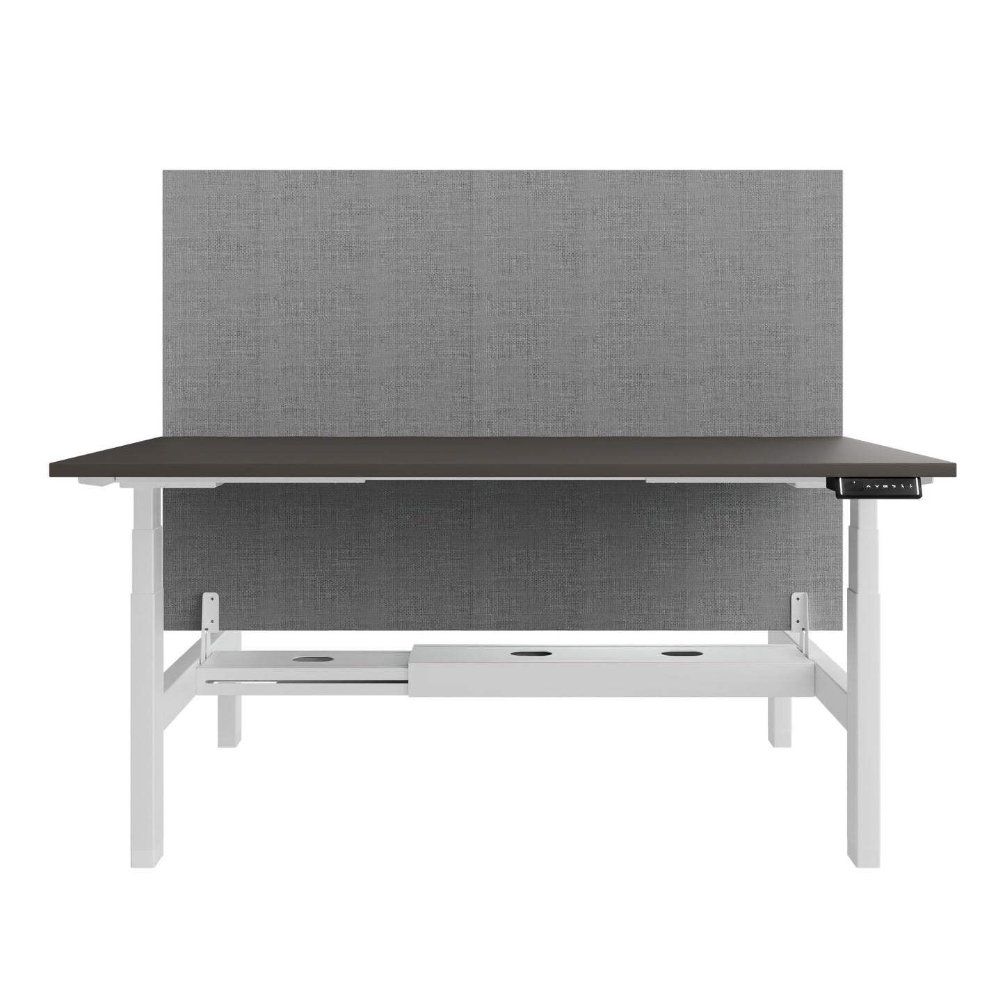 Bureau TELDRA Pro Team | 1600-1800 mm, réglable en hauteur électriquement, gris cubanite