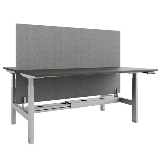 TELDRA Pro Team Desk | 1600-1800 mm, electrically height-adjustable, Cubanite gray