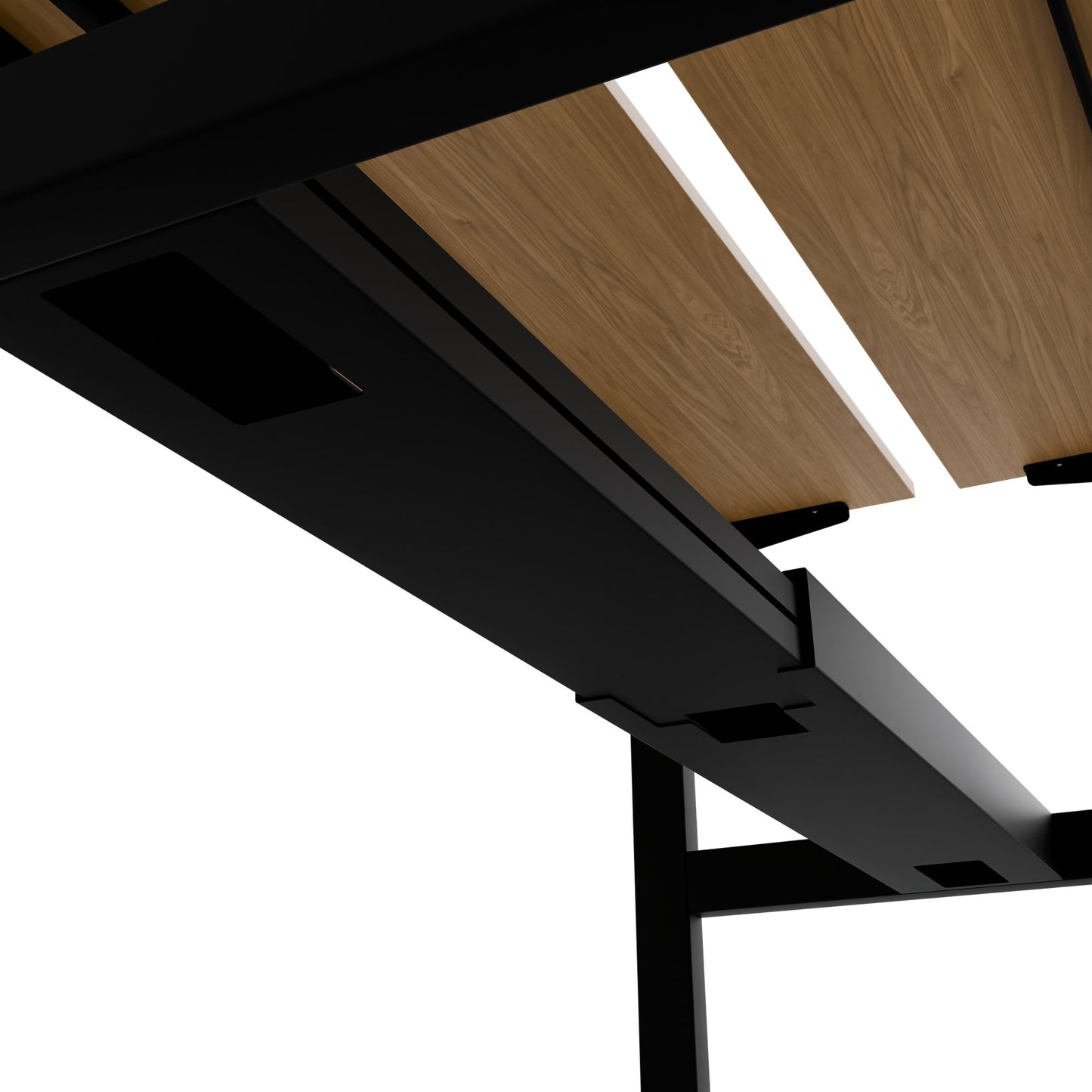 Bureau TELDRA Pro Team | 1600-1800 mm, réglable en hauteur électriquement, placage-chêne-véritable