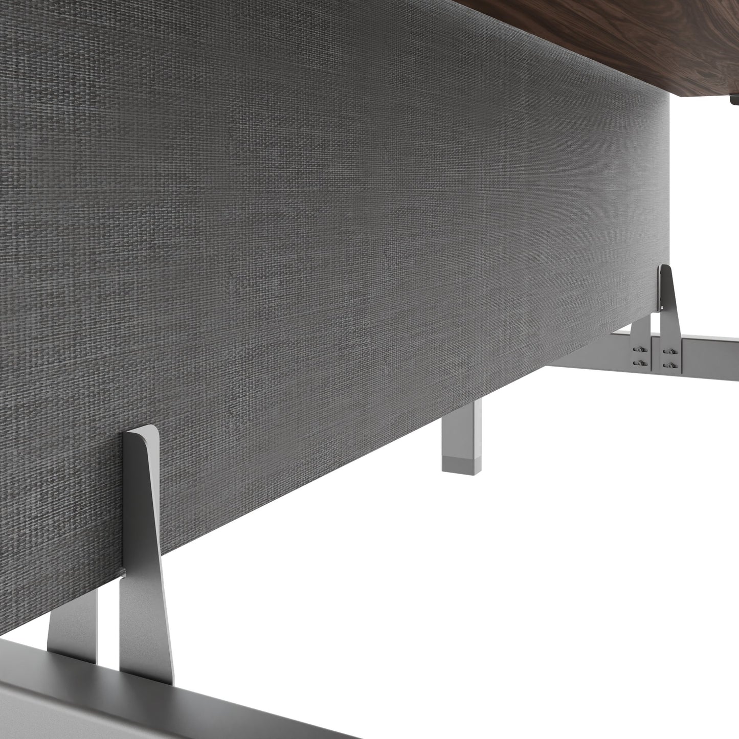 TELDRA Pro Team-Schreibtisch | 1600-1800 mm, elektrisch höhenverstellbar, Echtholz-Furnier Nussbaum