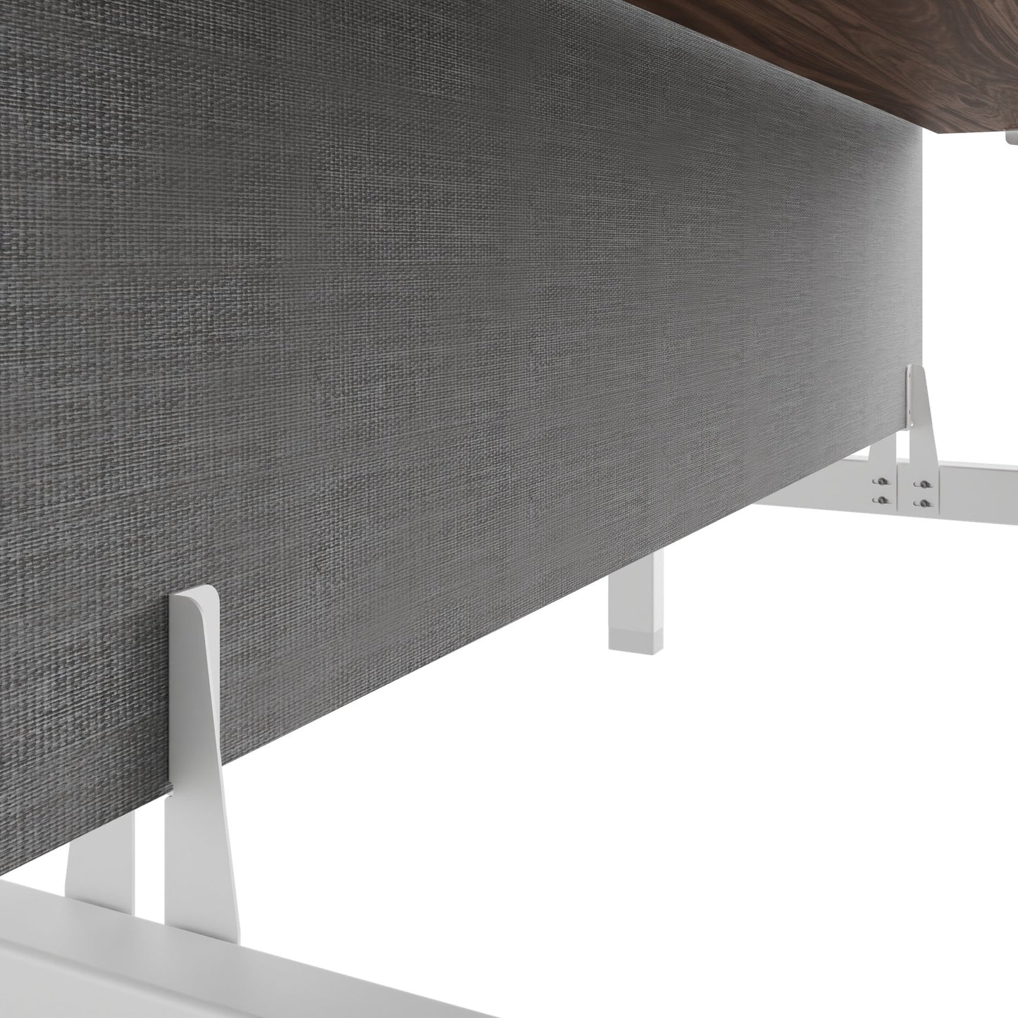 TELDRA Pro Team-Schreibtisch | 1600-1800 mm, elektrisch höhenverstellbar, Echtholz-Furnier Nussbaum