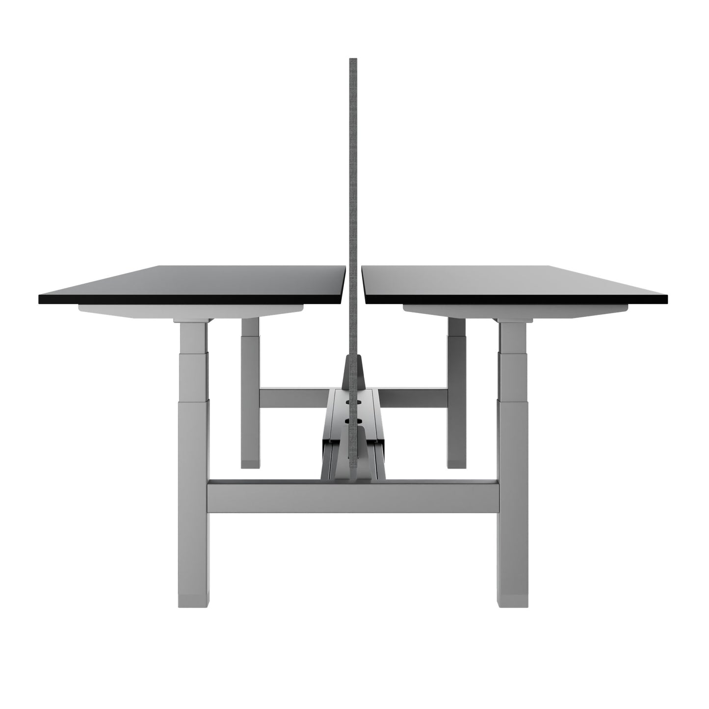 TELDRA Pro Team-Schreibtisch | 1600-1800 mm, elektrisch höhenverstellbar, Linoleum Charcoal