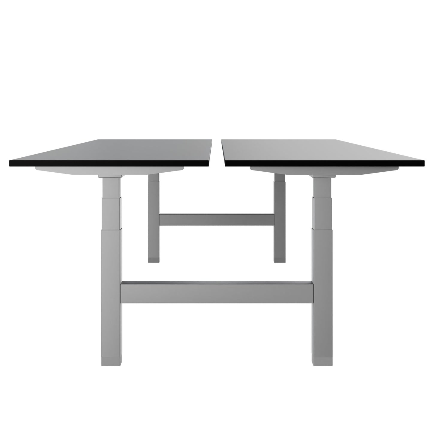 TELDRA Pro Team-Schreibtisch | 1600-1800 mm, elektrisch höhenverstellbar, Linoleum Charcoal