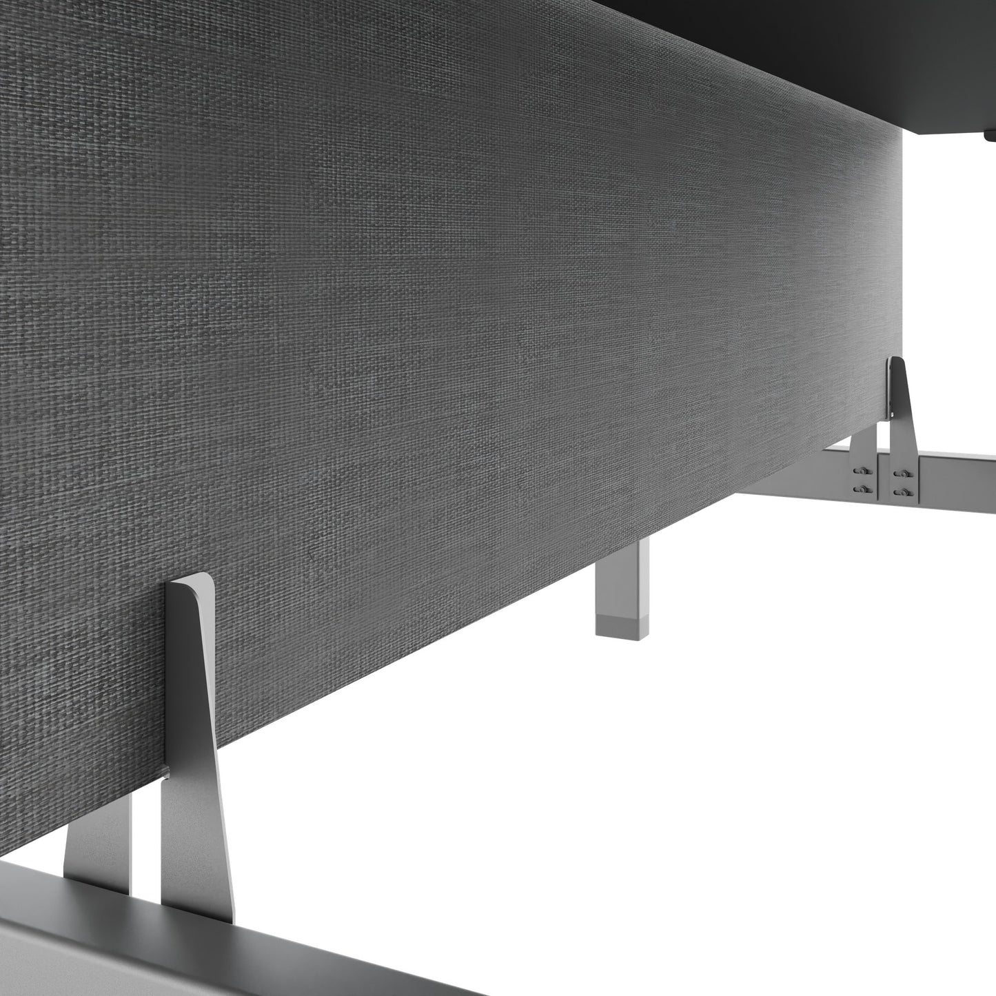 TELDRA Pro Team-Schreibtisch | 1600-1800 mm, elektrisch höhenverstellbar, Linoleum Charcoal