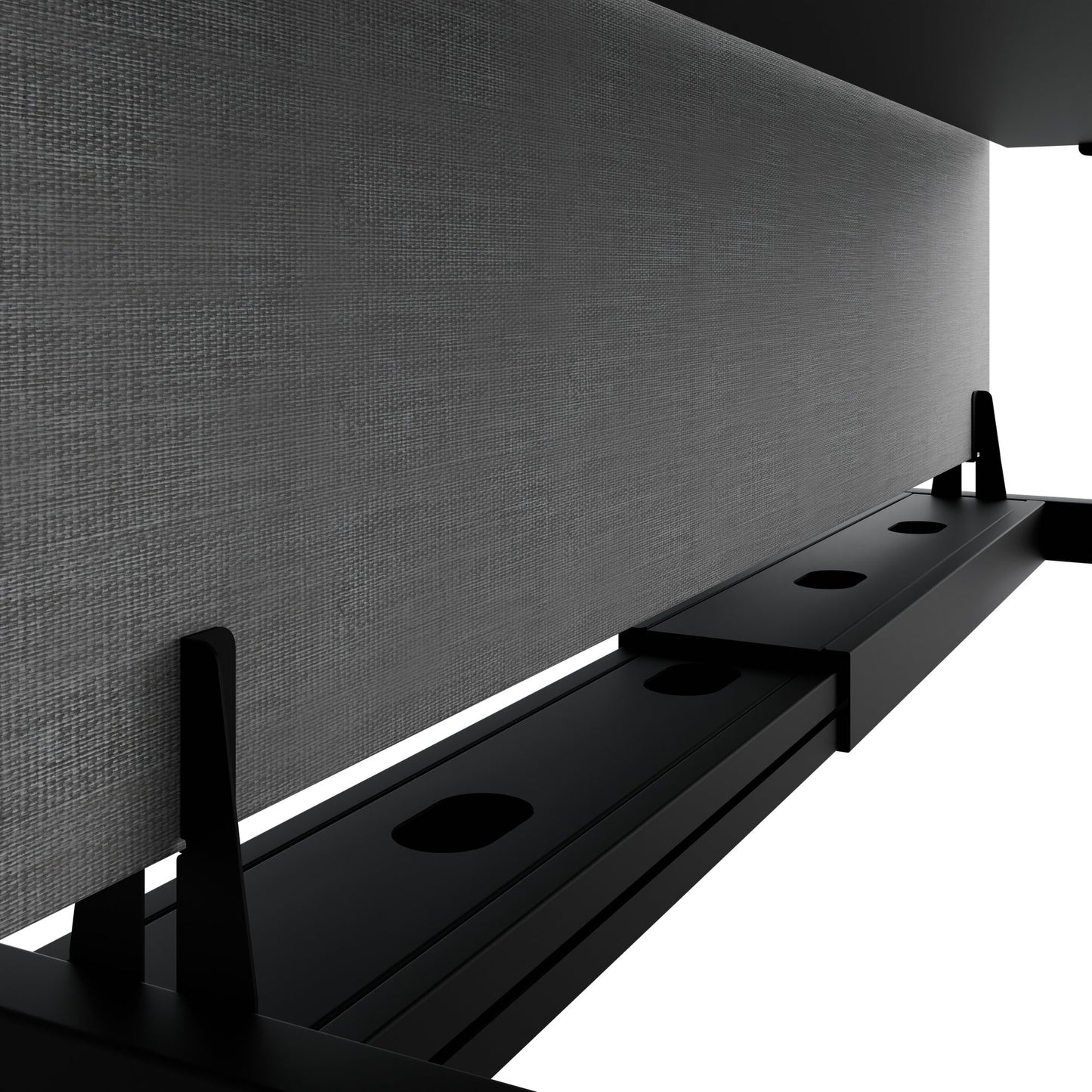 TELDRA Pro Team-Schreibtisch | 1600-1800 mm, elektrisch höhenverstellbar, Linoleum Charcoal