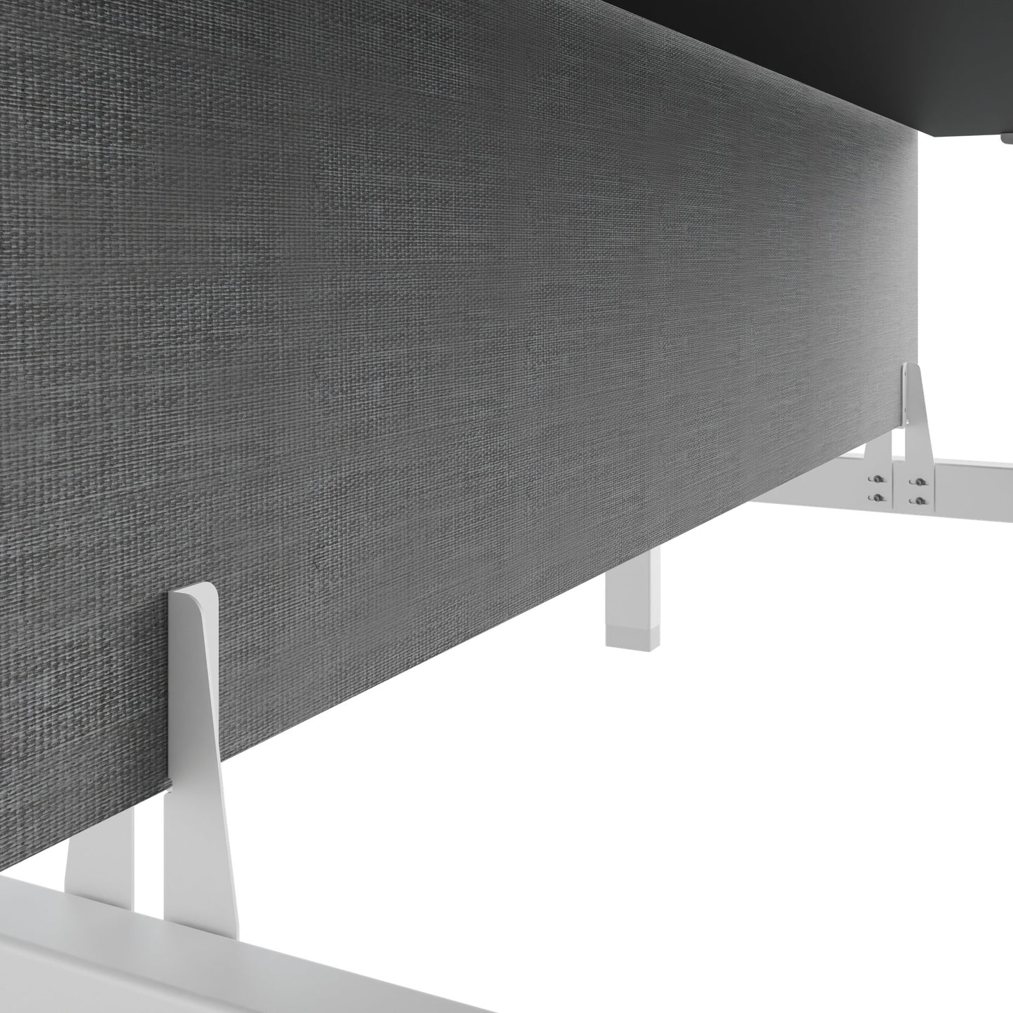 TELDRA Pro Team-Schreibtisch | 1600-1800 mm, elektrisch höhenverstellbar, Linoleum Charcoal