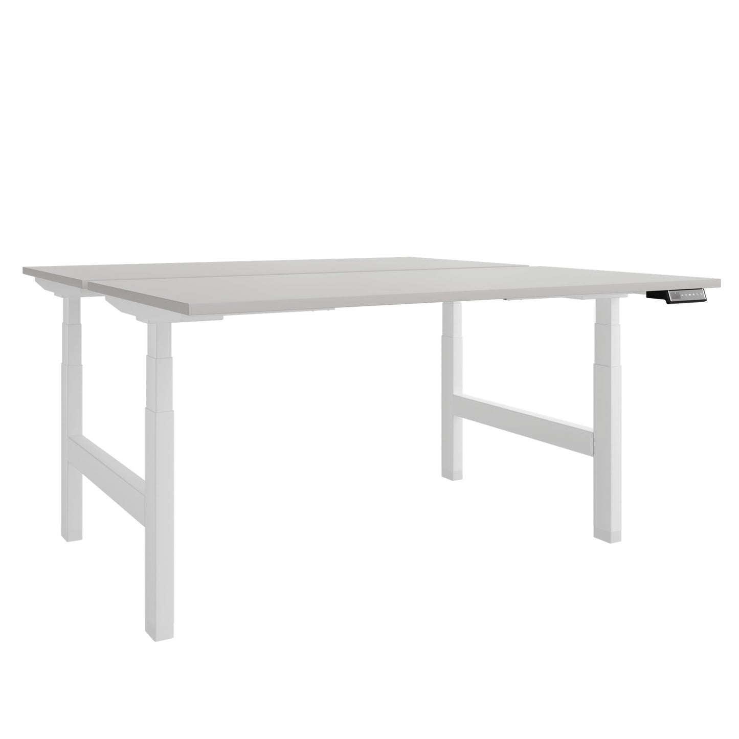 Scrivania TELDRA Pro Team | 1600-1800 mm, regolabile elettricamente in altezza, linoleum Pebble