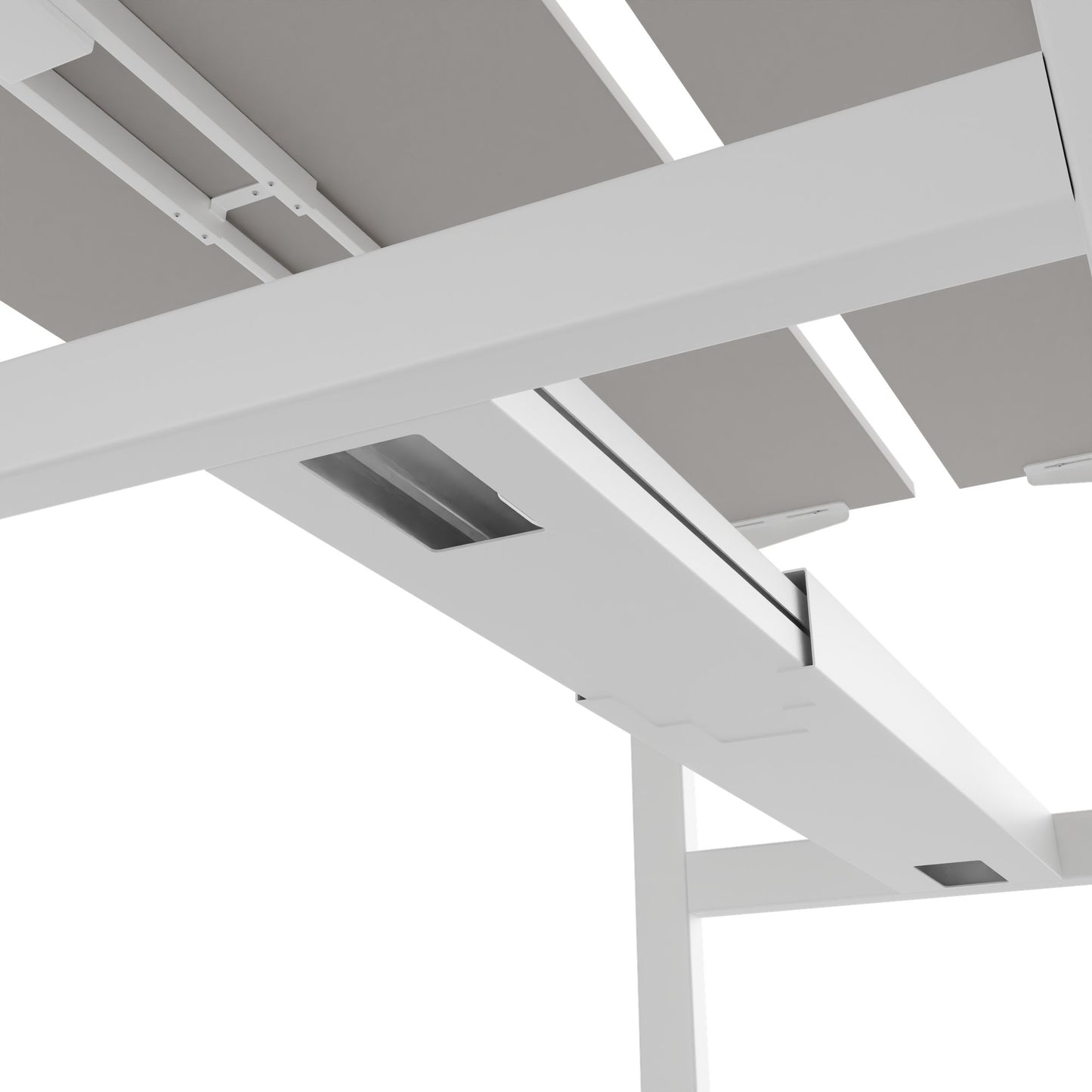 Scrivania TELDRA Pro Team | 1600-1800 mm, regolabile elettricamente in altezza, linoleum Pebble