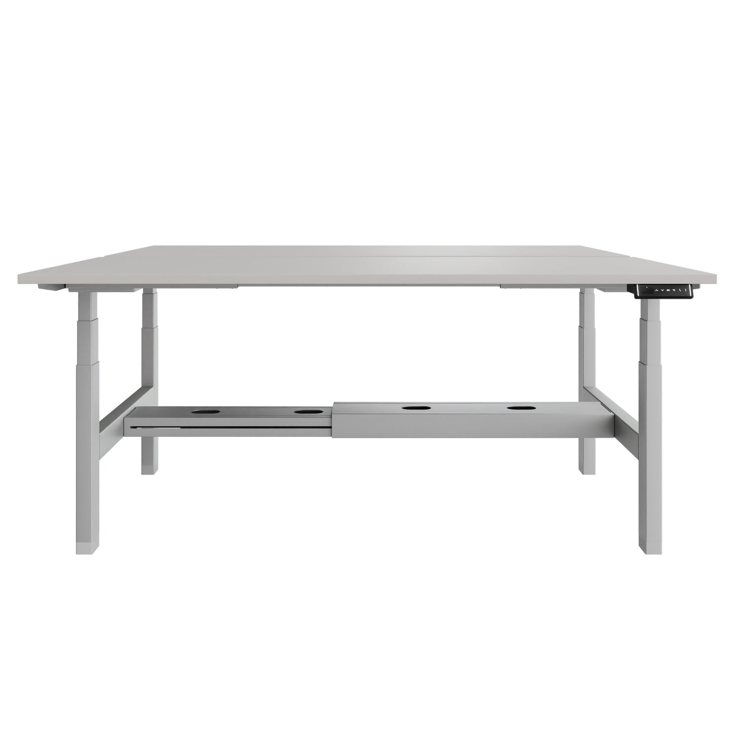 Scrivania TELDRA Pro Team | 1600-1800 mm, regolabile elettricamente in altezza, linoleum Pebble