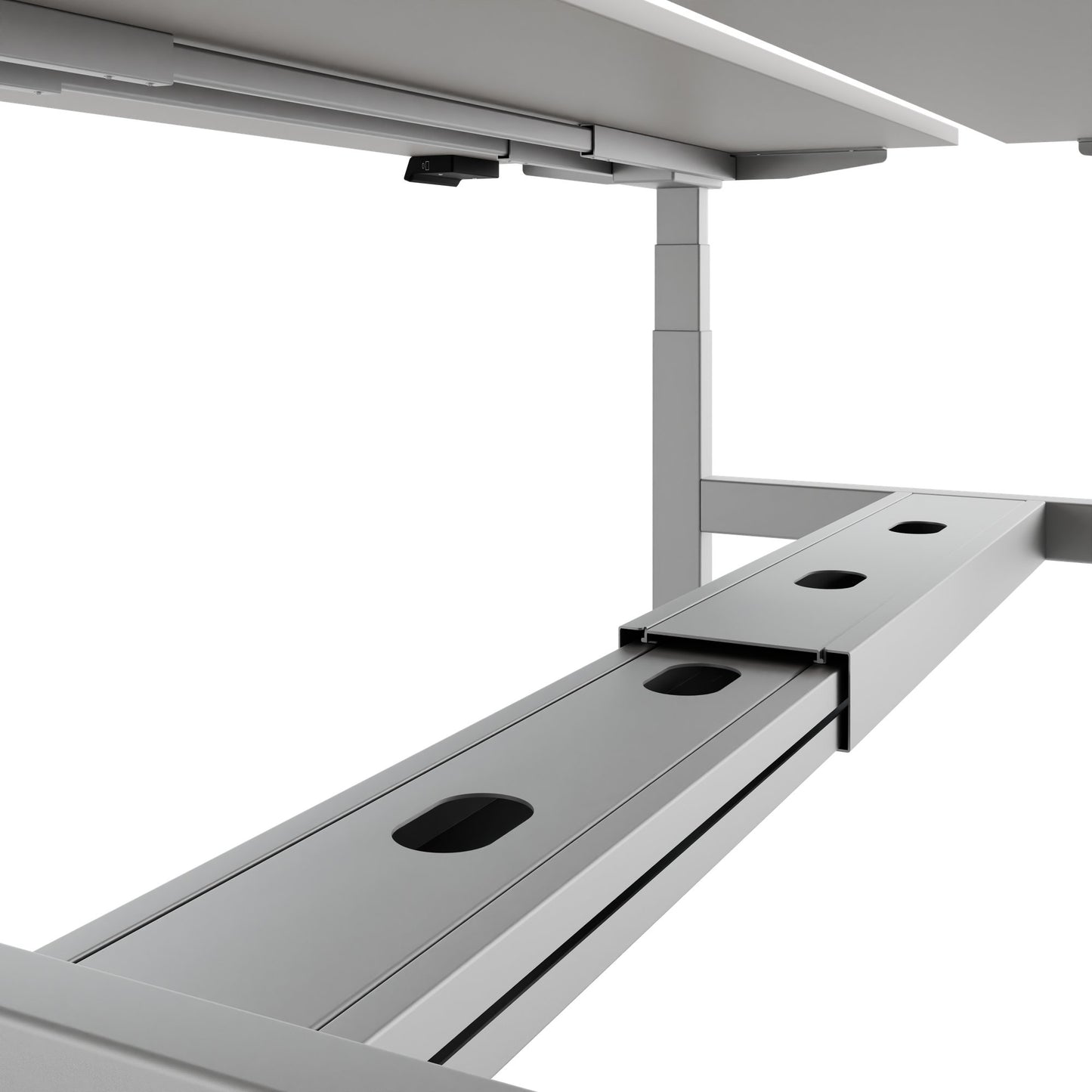 Scrivania TELDRA Pro Team | 1600-1800 mm, regolabile elettricamente in altezza, linoleum Pebble