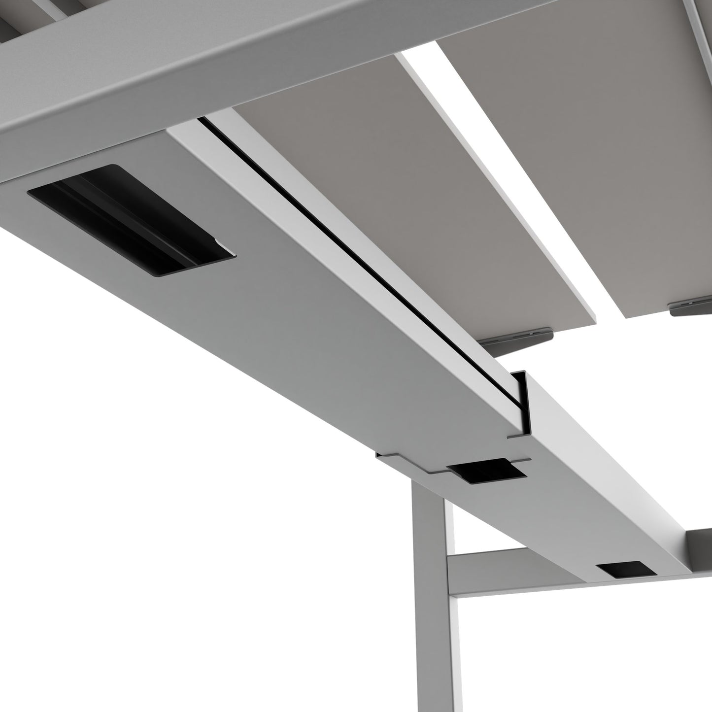 Scrivania TELDRA Pro Team | 1600-1800 mm, regolabile elettricamente in altezza, linoleum Pebble