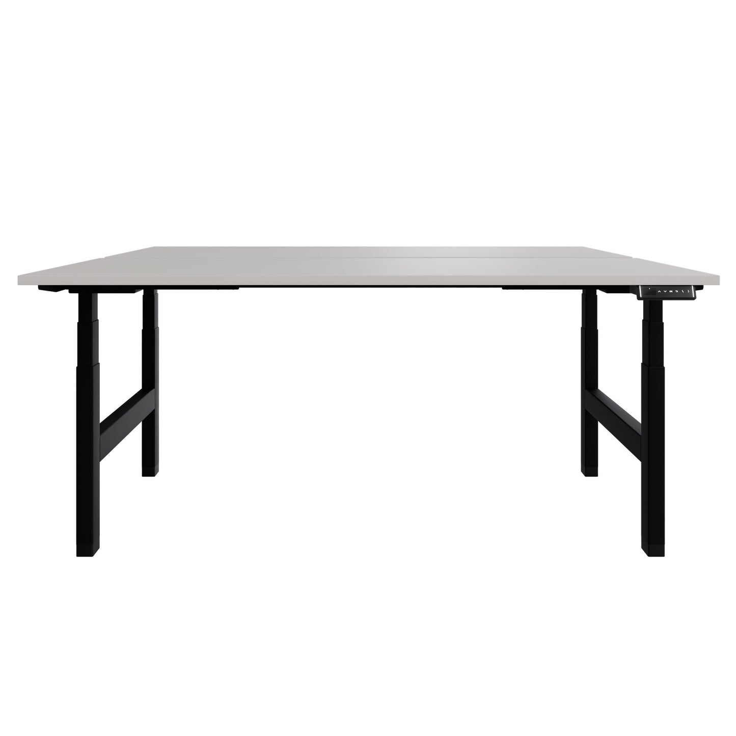 Scrivania TELDRA Pro Team | 1600-1800 mm, regolabile elettricamente in altezza, linoleum Pebble