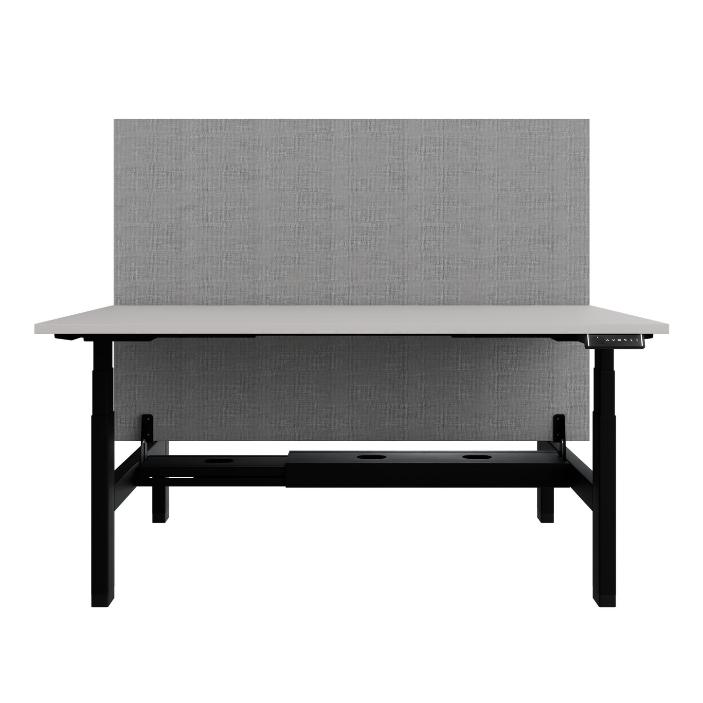 Scrivania TELDRA Pro Team | 1600-1800 mm, regolabile elettricamente in altezza, linoleum Pebble