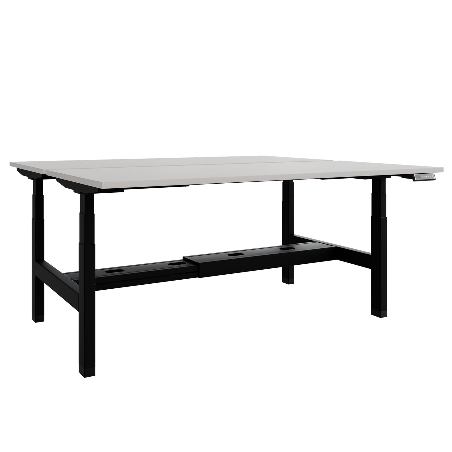 Scrivania TELDRA Pro Team | 1600-1800 mm, regolabile elettricamente in altezza, linoleum Pebble