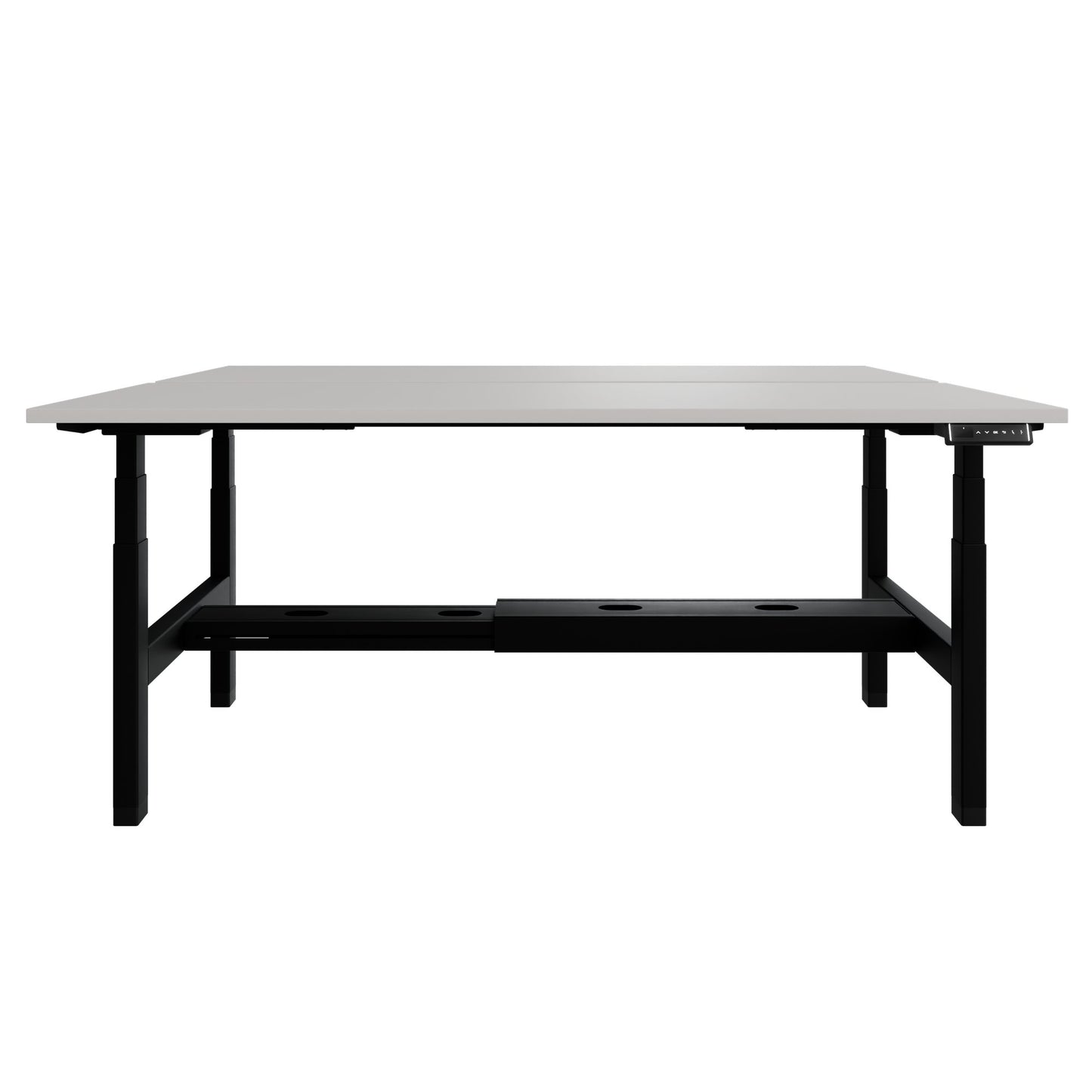 Scrivania TELDRA Pro Team | 1600-1800 mm, regolabile elettricamente in altezza, linoleum Pebble