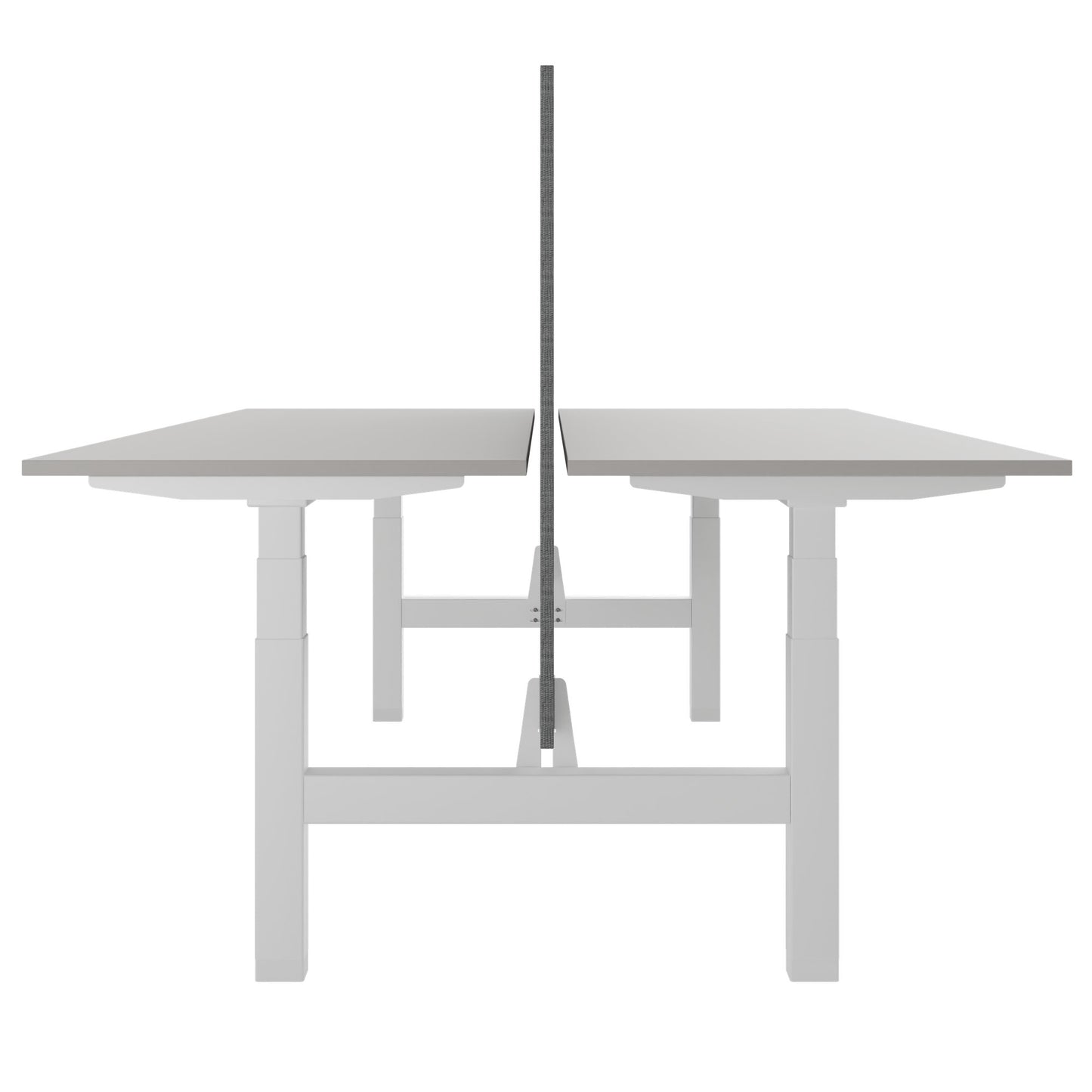 Scrivania TELDRA Pro Team | 1600-1800 mm, regolabile elettricamente in altezza, linoleum Pebble