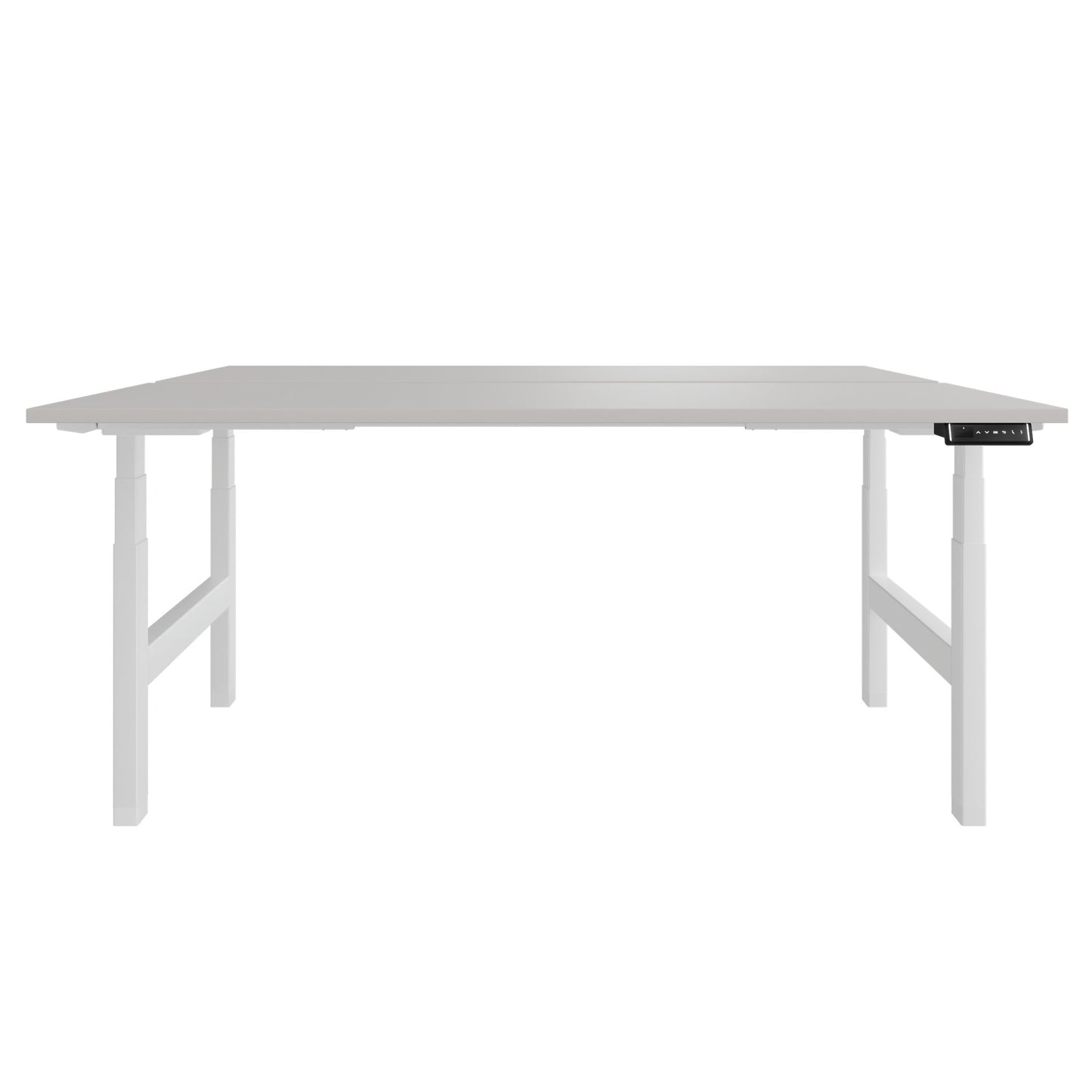 Scrivania TELDRA Pro Team | 1600-1800 mm, regolabile elettricamente in altezza, linoleum Pebble