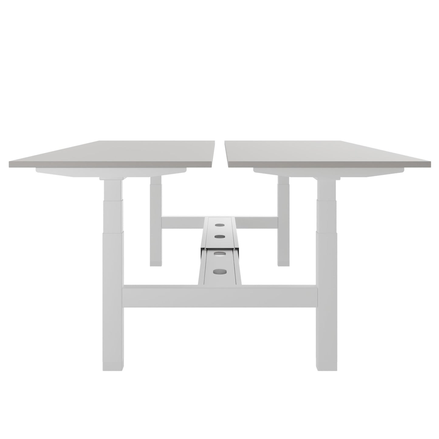 Scrivania TELDRA Pro Team | 1600-1800 mm, regolabile elettricamente in altezza, linoleum Pebble