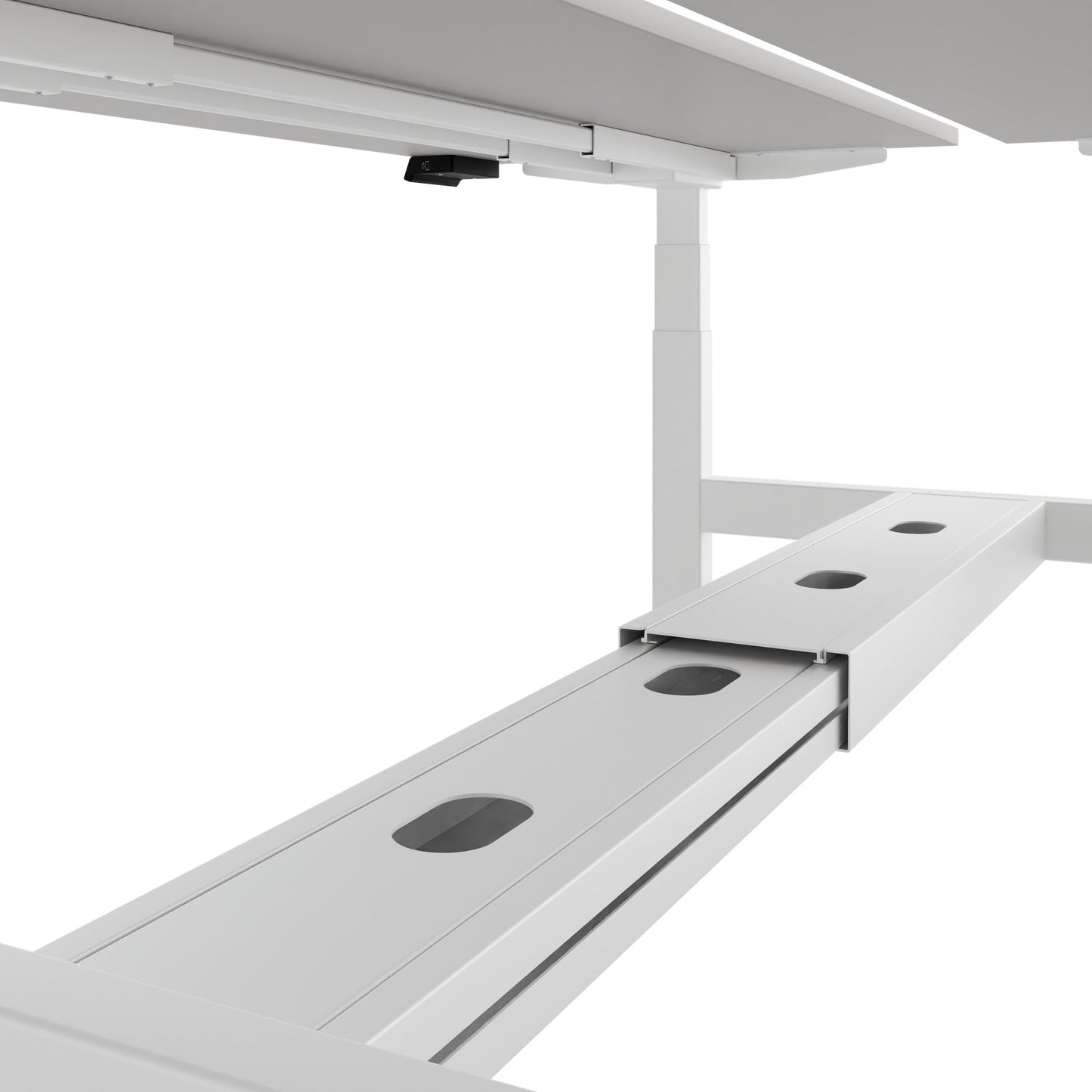 Scrivania TELDRA Pro Team | 1600-1800 mm, regolabile elettricamente in altezza, linoleum Pebble