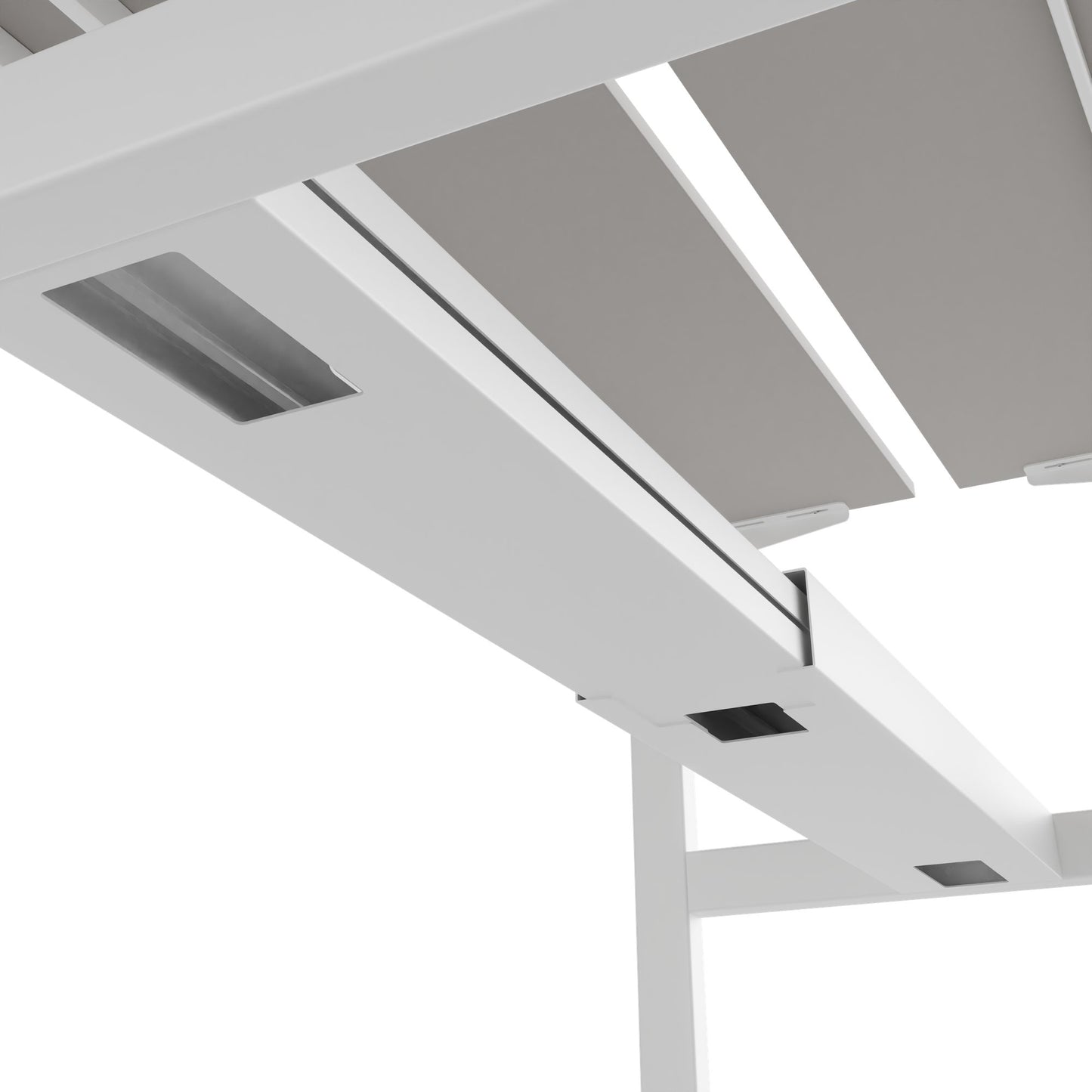 Scrivania TELDRA Pro Team | 1600-1800 mm, regolabile elettricamente in altezza, linoleum Pebble