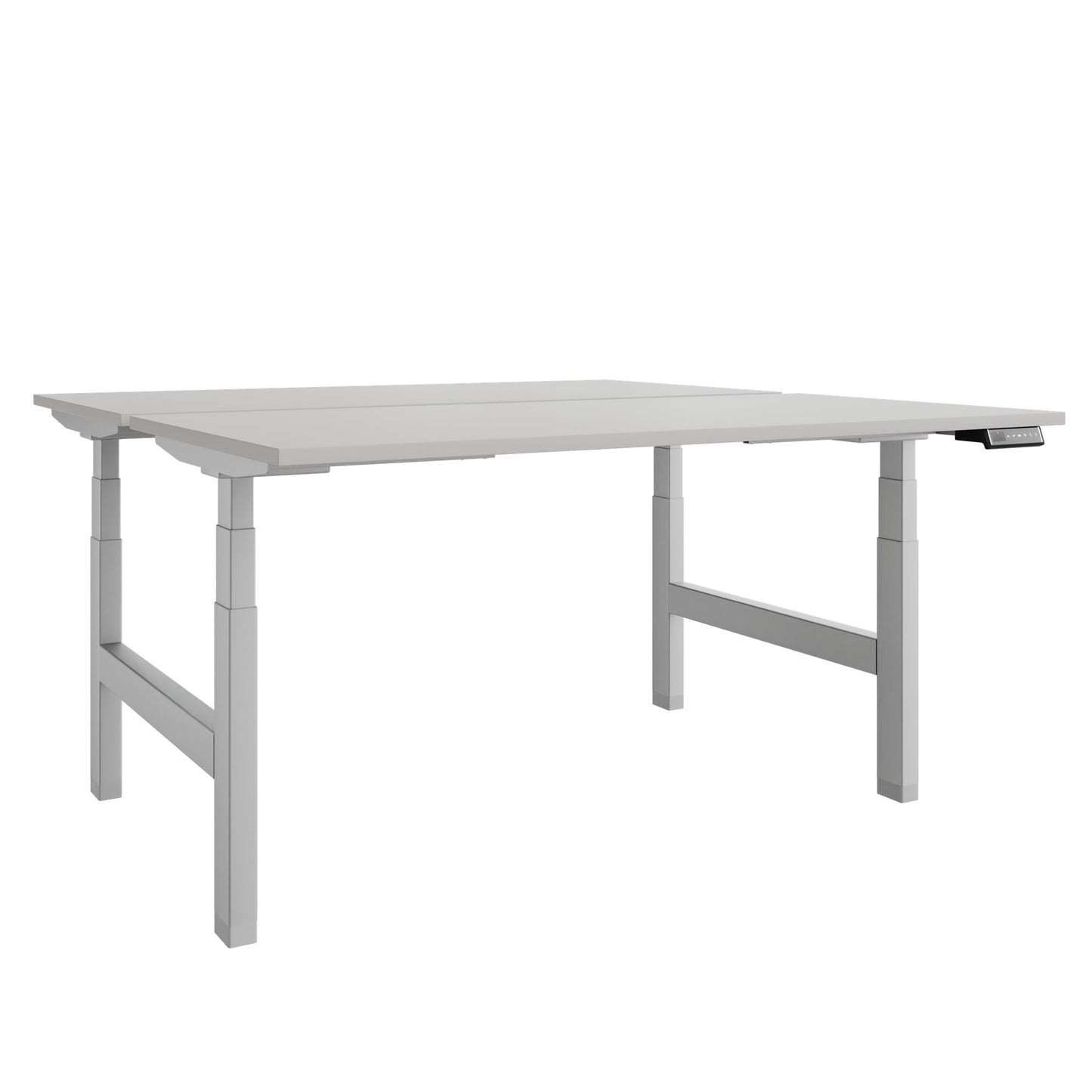 Scrivania TELDRA Pro Team | 1600-1800 mm, regolabile elettricamente in altezza, linoleum Pebble