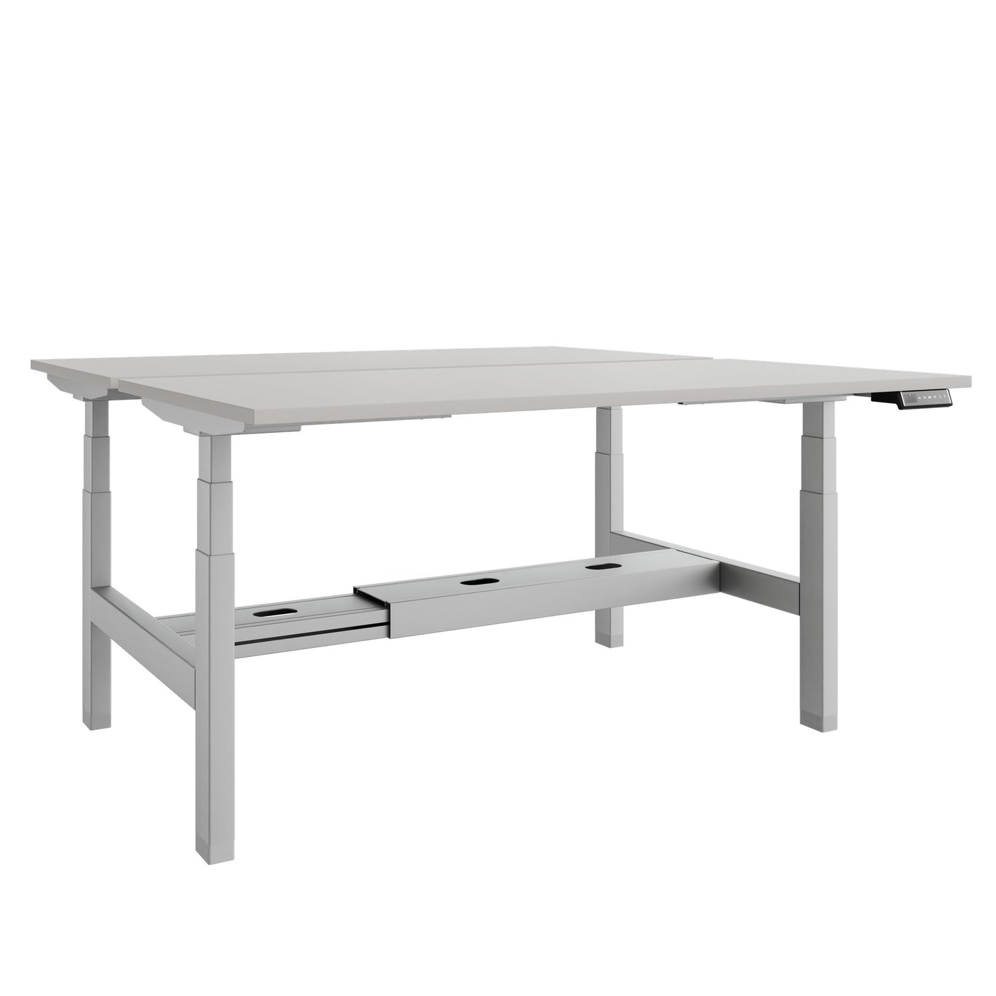 Scrivania TELDRA Pro Team | 1600-1800 mm, regolabile elettricamente in altezza, linoleum Pebble