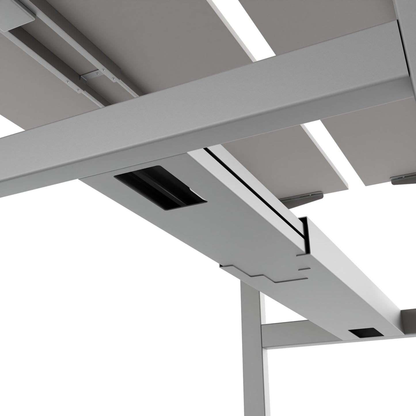 Scrivania TELDRA Pro Team | 1600-1800 mm, regolabile elettricamente in altezza, linoleum Pebble