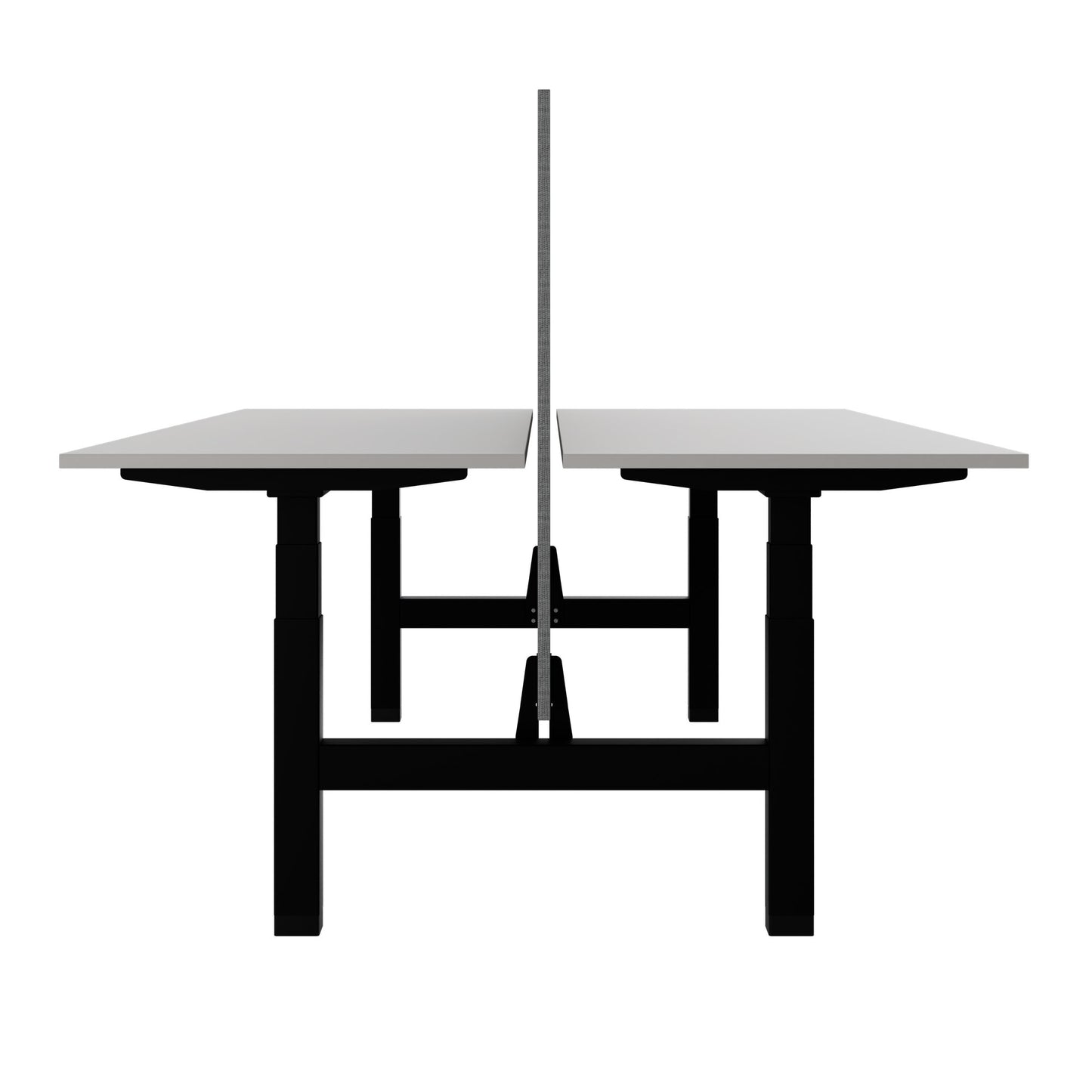 Scrivania TELDRA Pro Team | 1600-1800 mm, regolabile elettricamente in altezza, linoleum Pebble