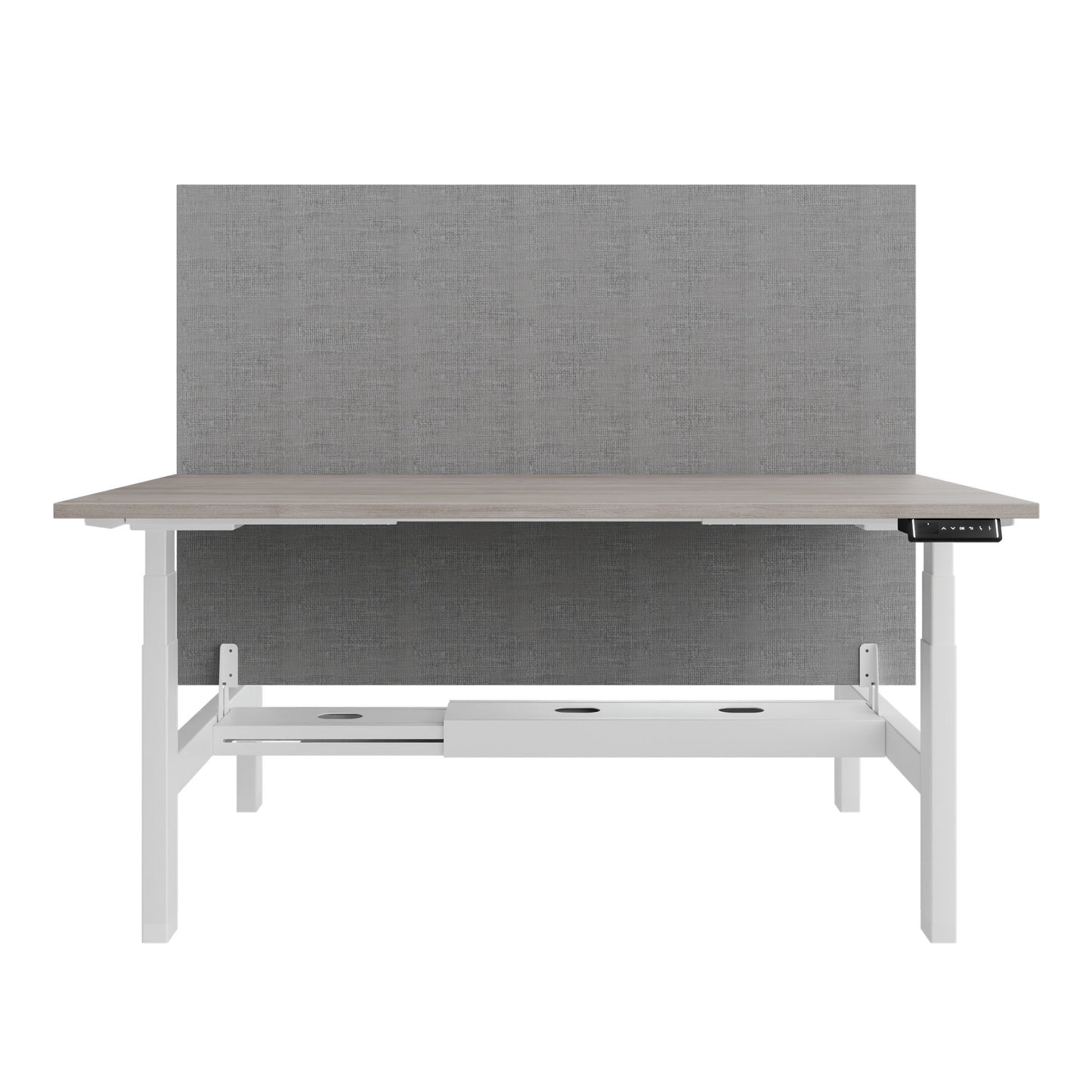 Bureau TELDRA Pro Team | 1600-1800 mm, réglable en hauteur électriquement, chêne nord gris