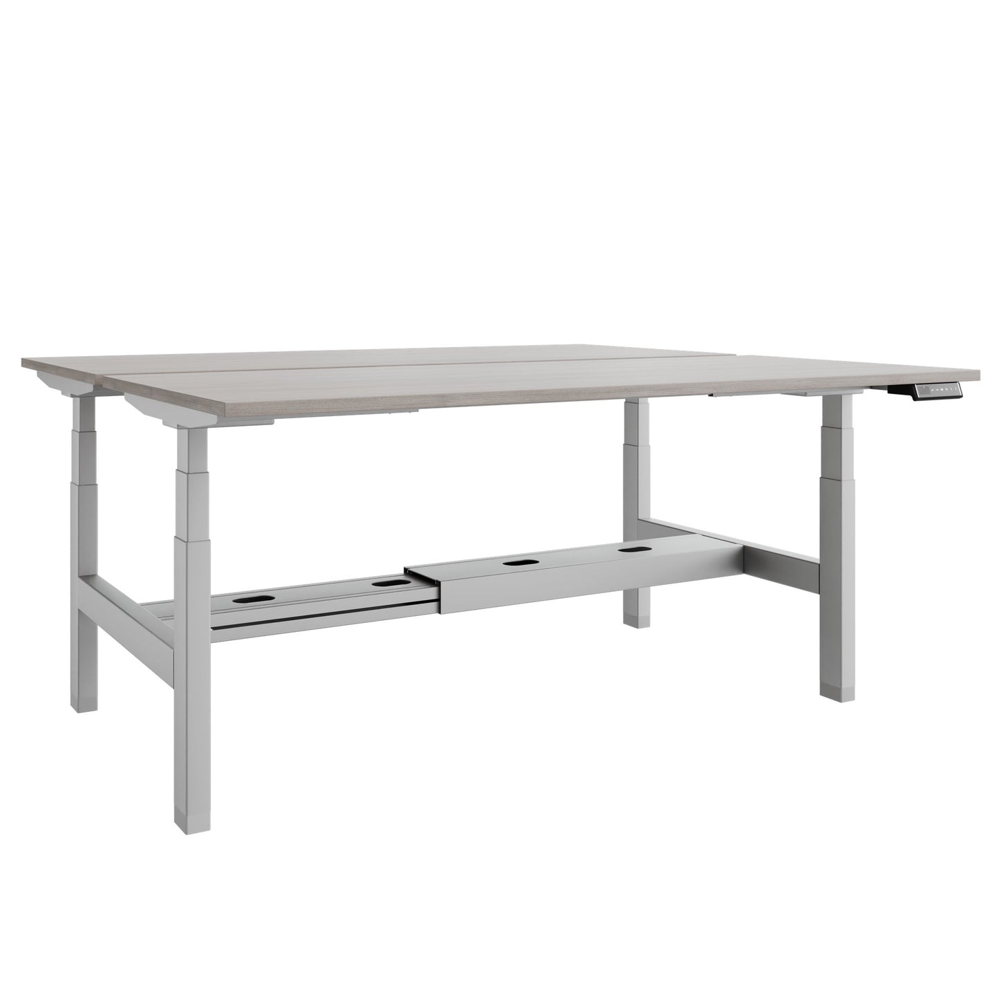 Bureau TELDRA Pro Team | 1600-1800 mm, réglable en hauteur électriquement, chêne nord gris