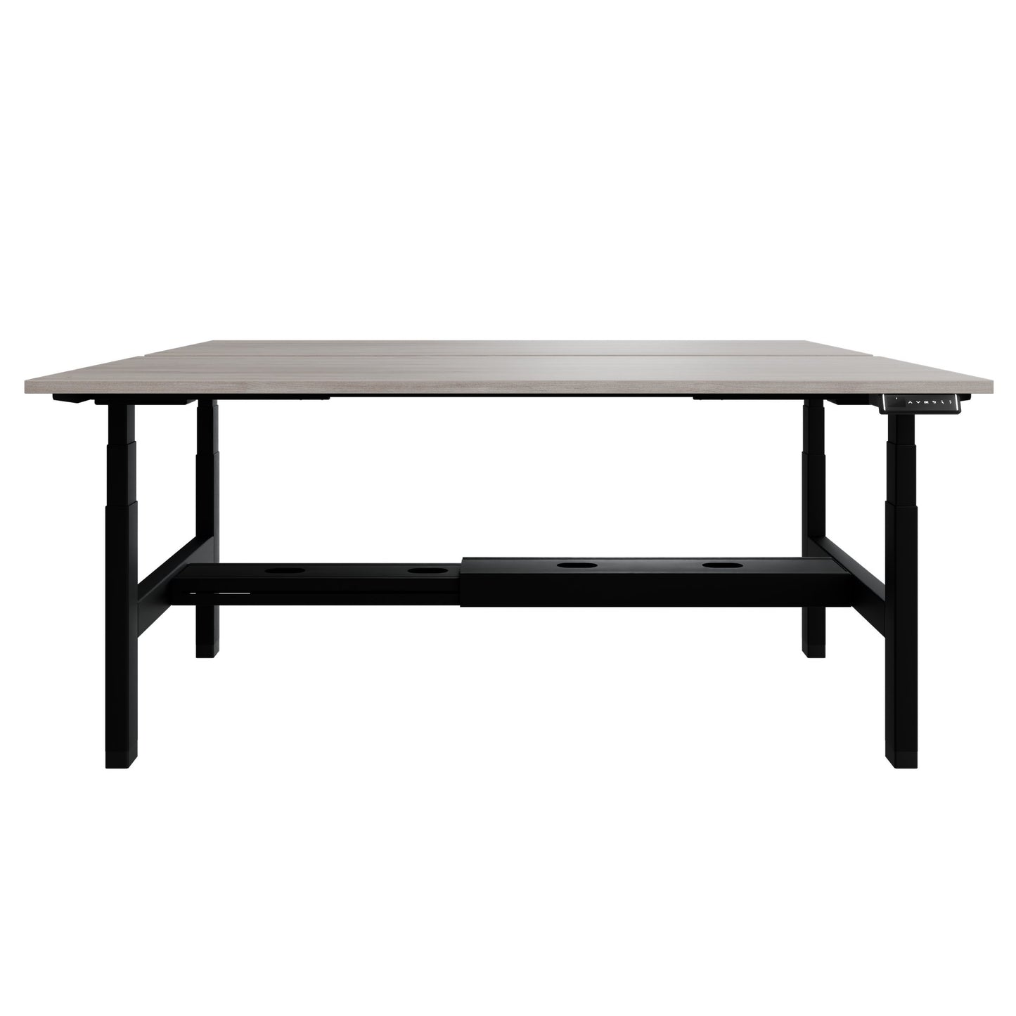 Bureau TELDRA Pro Team | 1600-1800 mm, réglable en hauteur électriquement, chêne nord gris