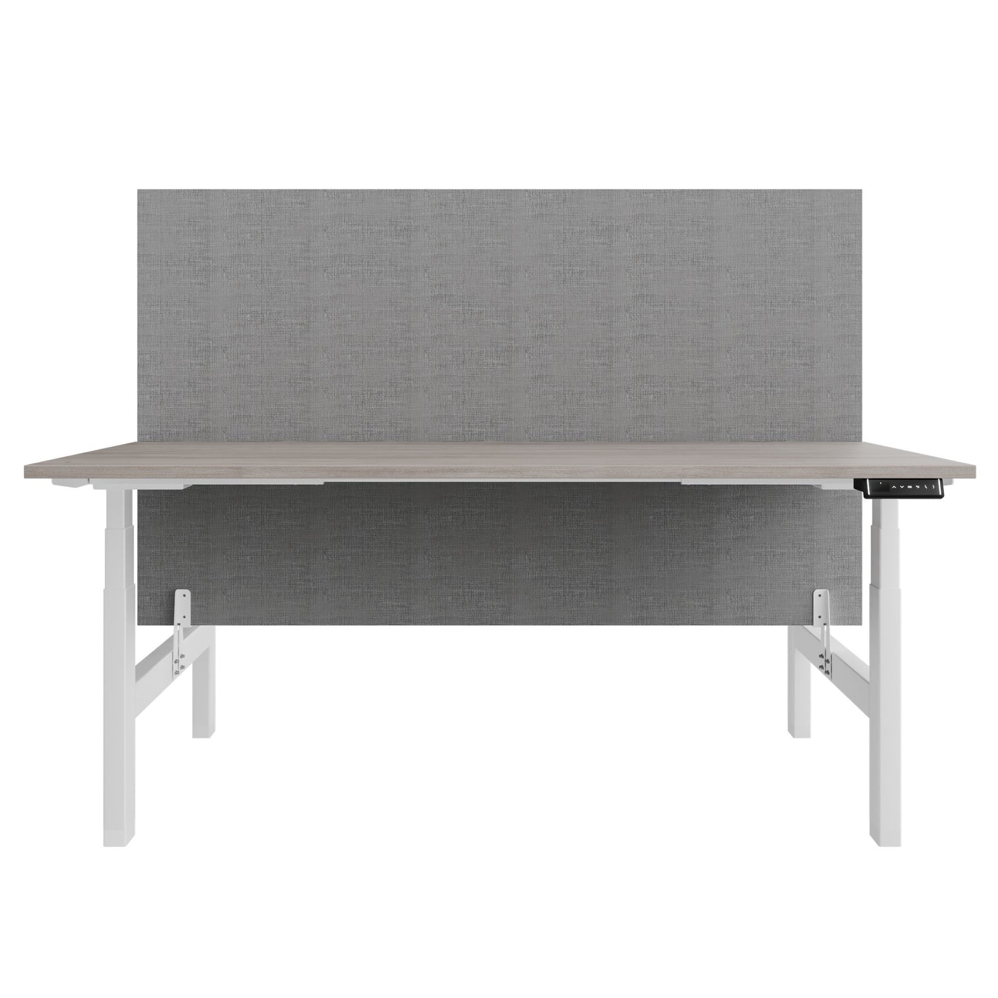 Bureau TELDRA Pro Team | 1600-1800 mm, réglable en hauteur électriquement, chêne nord gris