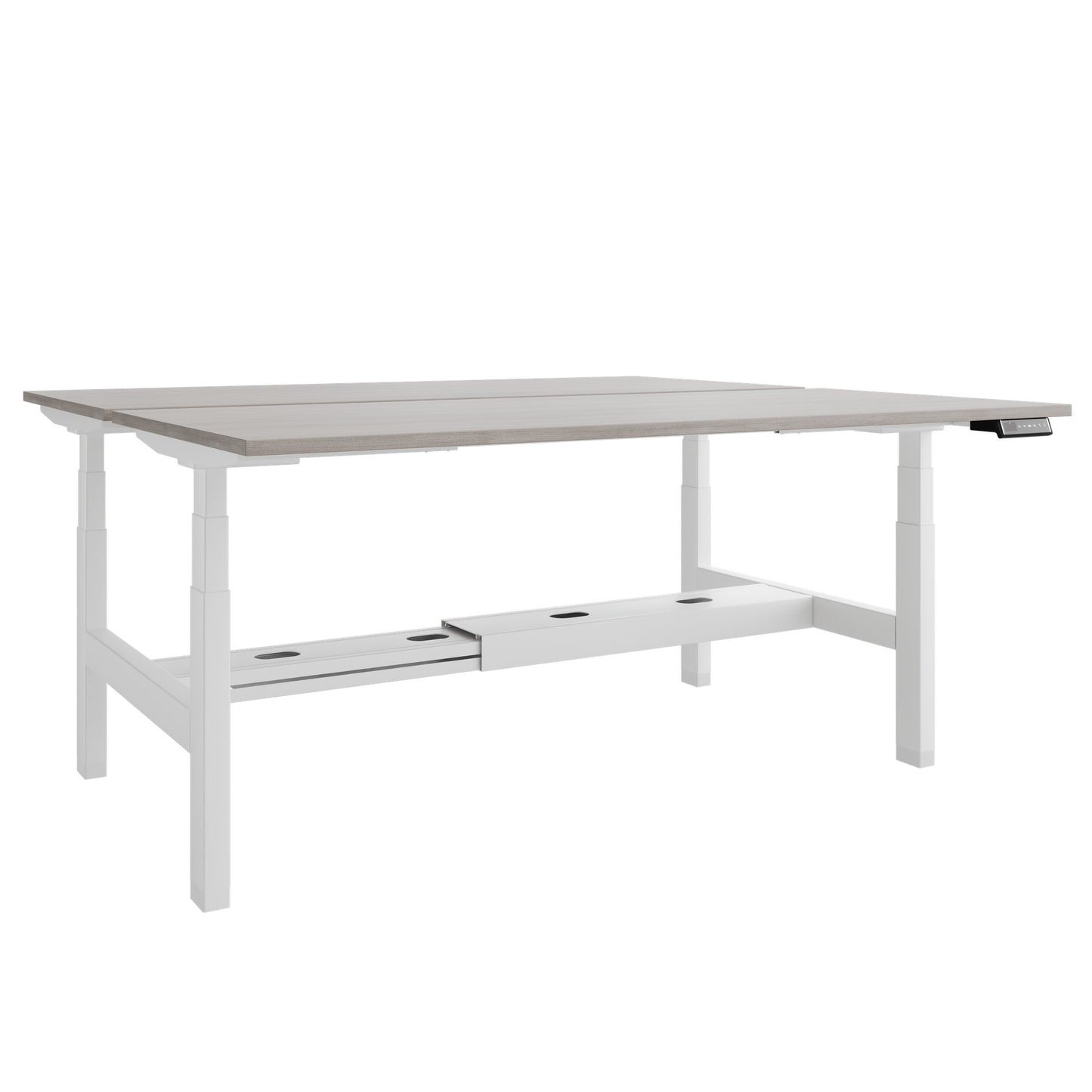 Bureau TELDRA Pro Team | 1600-1800 mm, réglable en hauteur électriquement, chêne nord gris