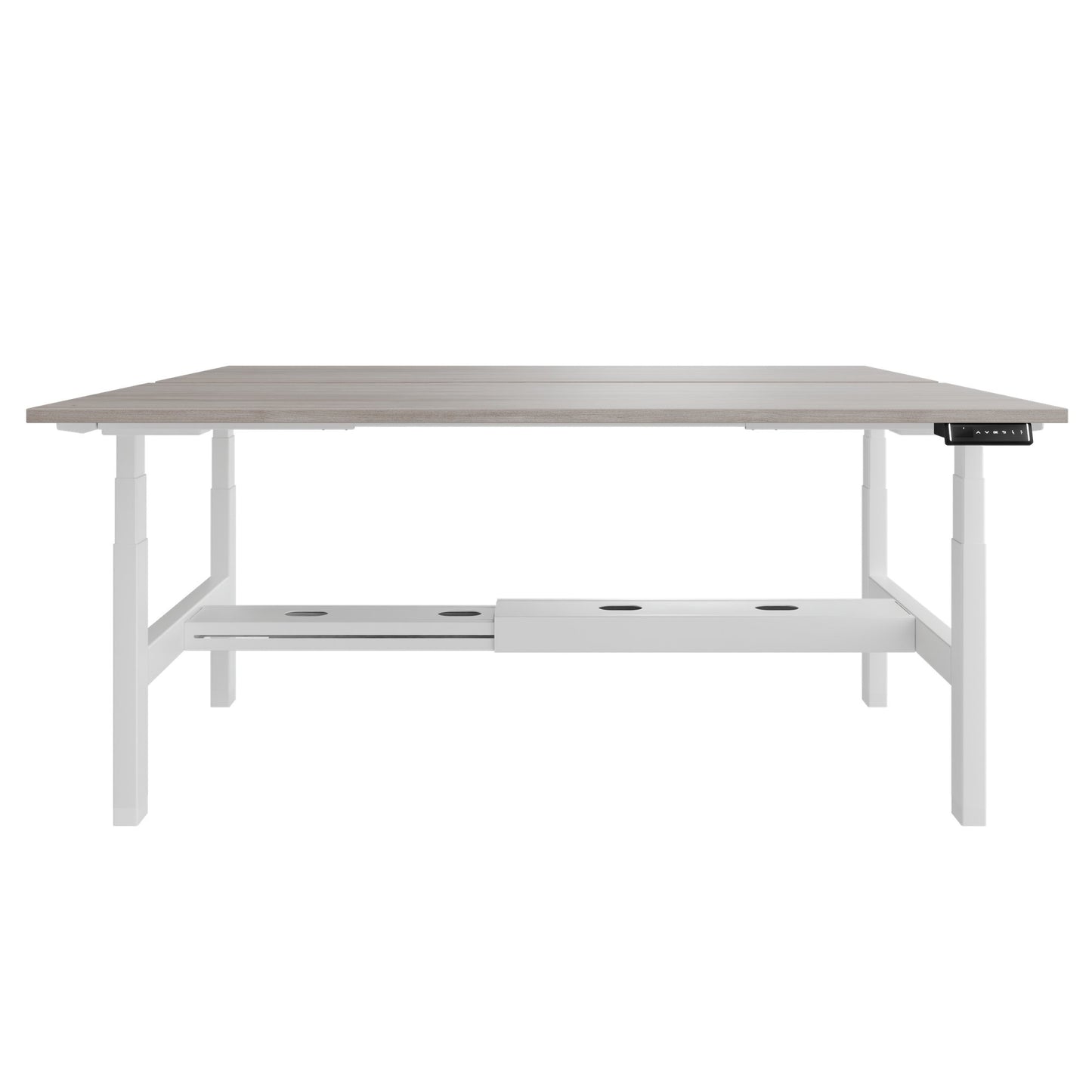 Bureau TELDRA Pro Team | 1600-1800 mm, réglable en hauteur électriquement, chêne nord gris
