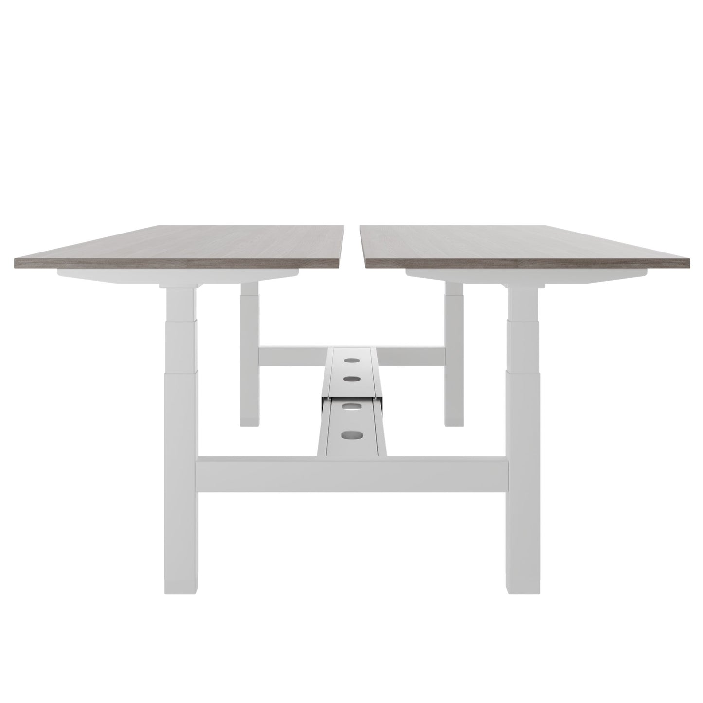 Bureau TELDRA Pro Team | 1600-1800 mm, réglable en hauteur électriquement, chêne nord gris