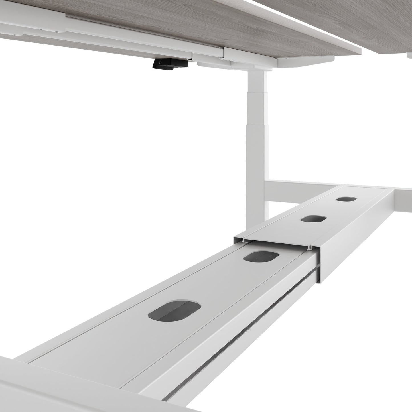 Bureau TELDRA Pro Team | 1600-1800 mm, réglable en hauteur électriquement, chêne nord gris