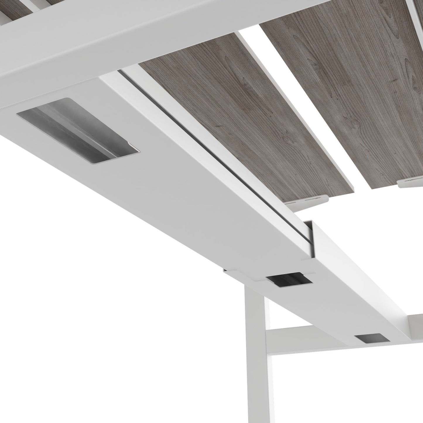 Bureau TELDRA Pro Team | 1600-1800 mm, réglable en hauteur électriquement, chêne nord gris