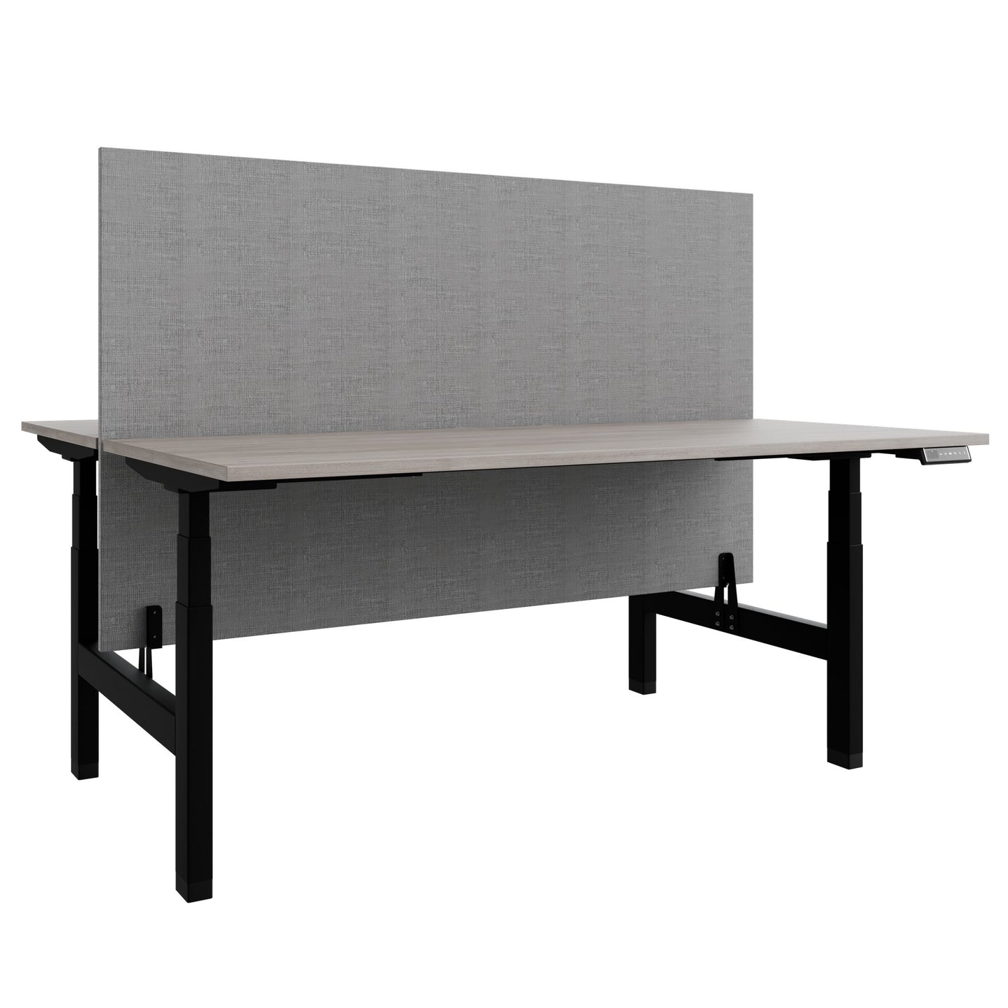 Bureau TELDRA Pro Team | 1600-1800 mm, réglable en hauteur électriquement, chêne nord gris