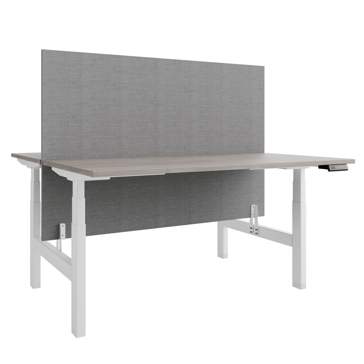 Bureau TELDRA Pro Team | 1600-1800 mm, réglable en hauteur électriquement, chêne nord gris