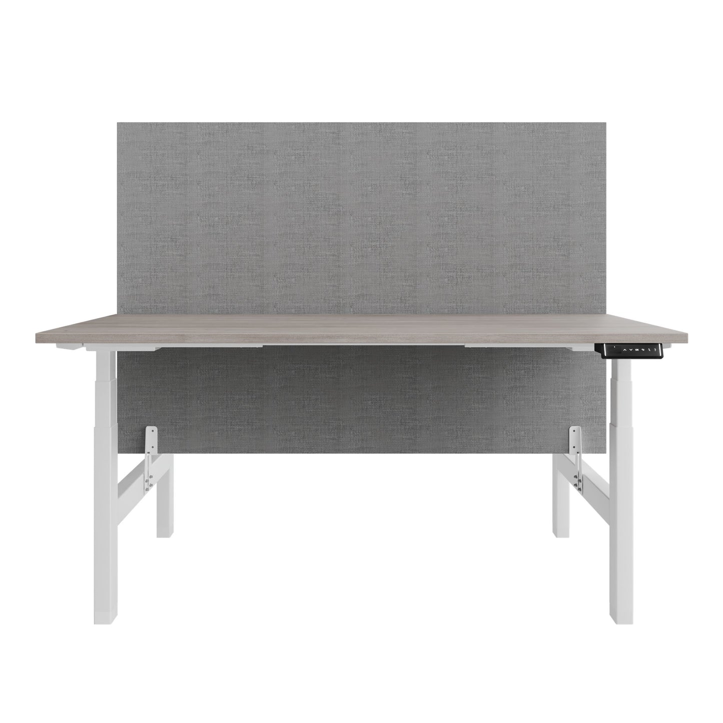 Bureau TELDRA Pro Team | 1600-1800 mm, réglable en hauteur électriquement, chêne nord gris